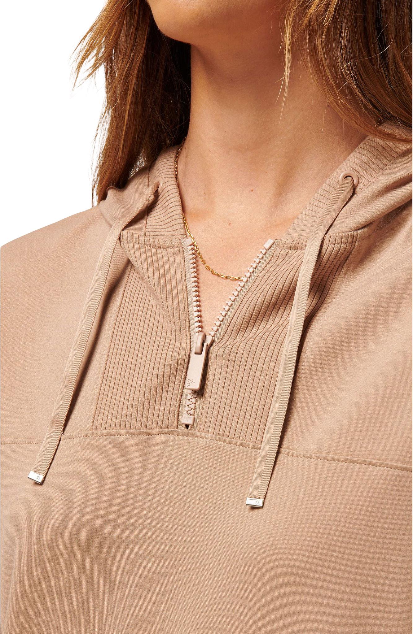 Product gallery image number 4 for product Friday Ponte Half Zip Hoodie - Women's