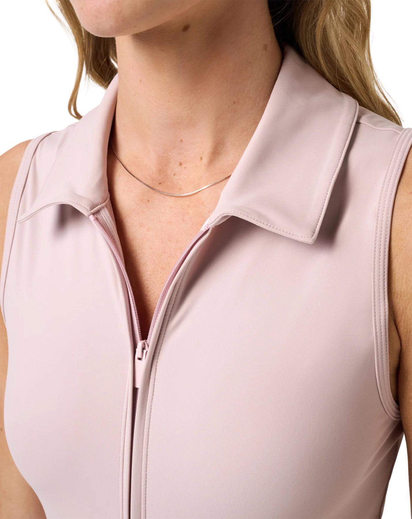 Product gallery image number 2 for product MoveKnit 2.0 Sleeveless Zip Polo Dress - Women's