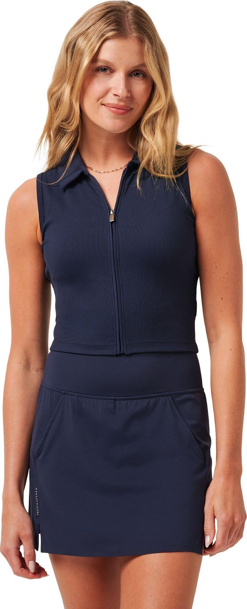 Product gallery image number 2 for product MoveKnit Rib Zip Polo - Women's