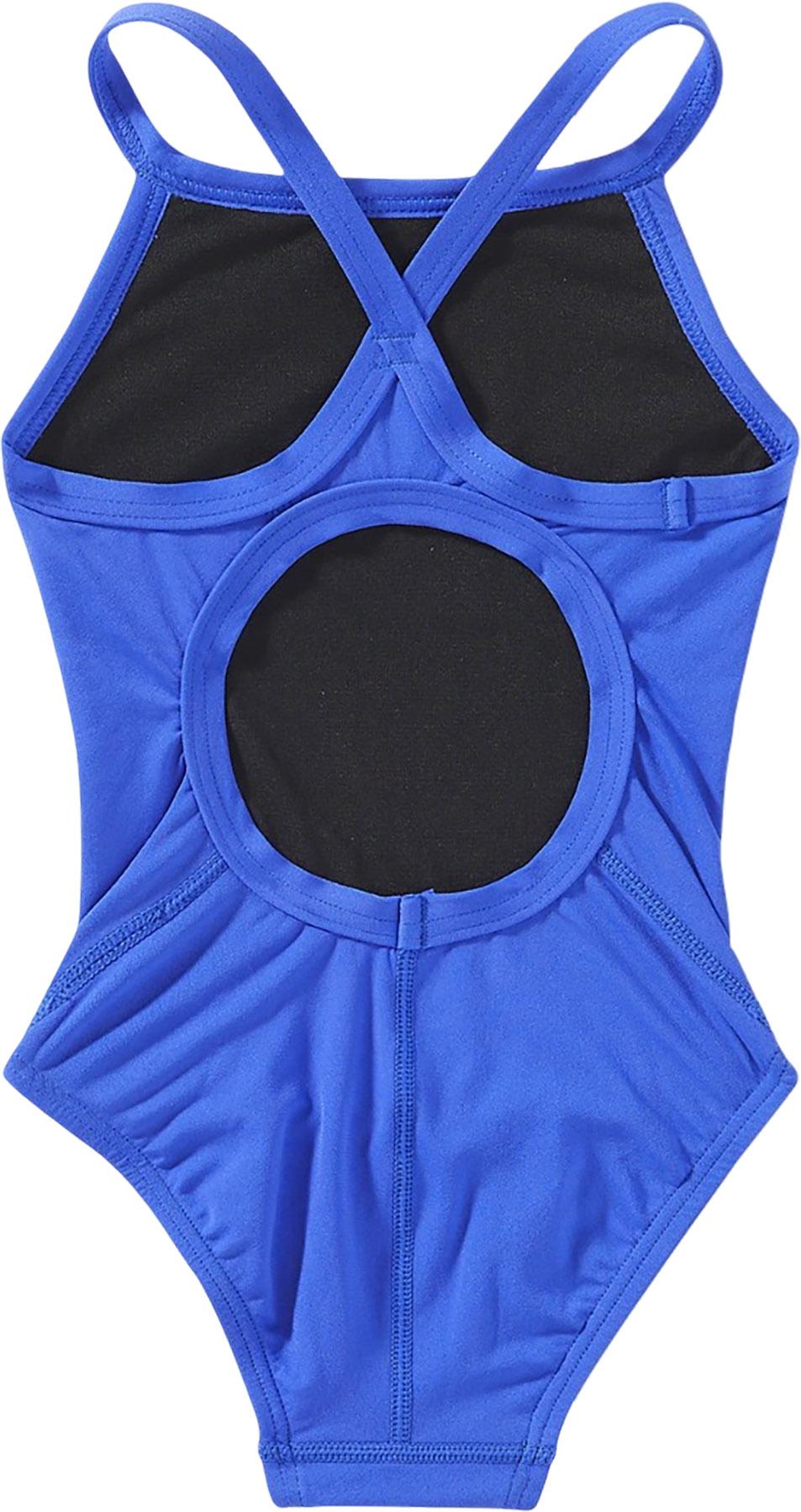 Numéro de l'image de la galerie de produits 2 pour le produit Maillot de bain uni Durafast One Diamondfit - Fille