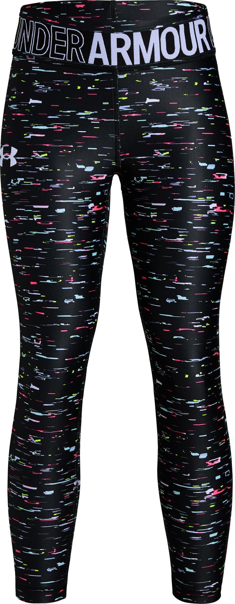 Product gallery image number 1 for product HeatGear Armour Printed Ankle Crop Leggings - Girls