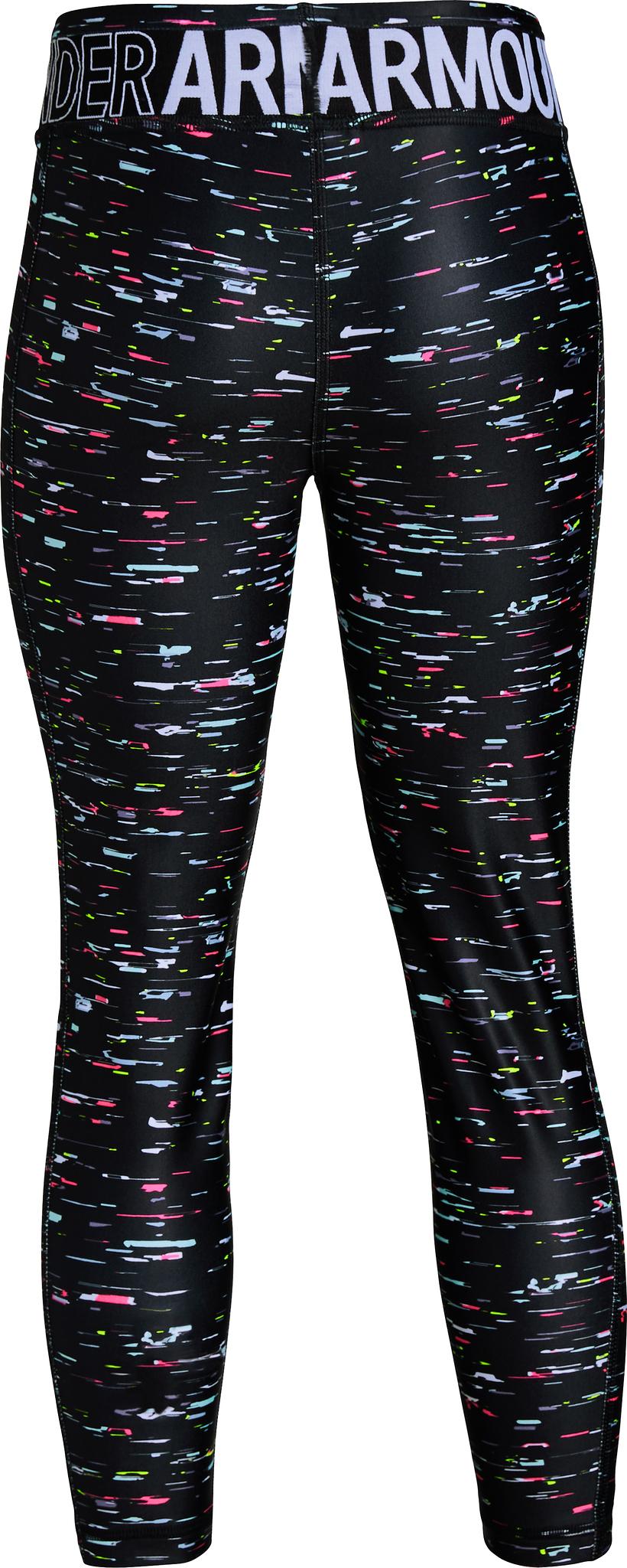 Product gallery image number 2 for product HeatGear Armour Printed Ankle Crop Leggings - Girls