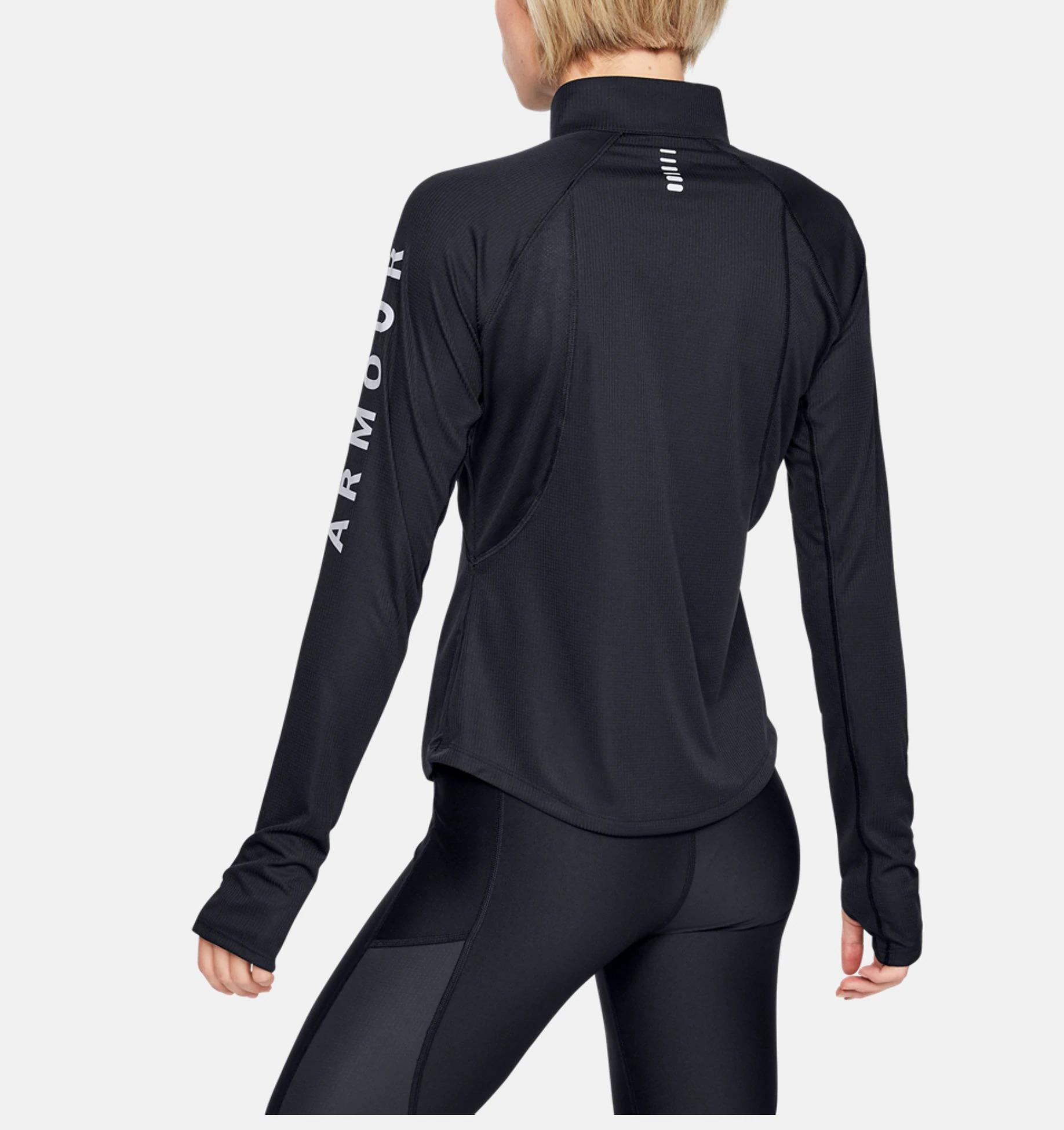 Product gallery image number 4 for product Speed Stride Wordmark ½ Zip Running Long Sleeve Shirt - Women's