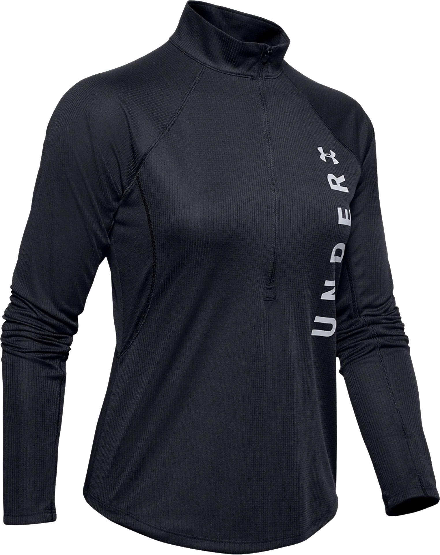 Product gallery image number 1 for product Speed Stride Wordmark ½ Zip Running Long Sleeve Shirt - Women's