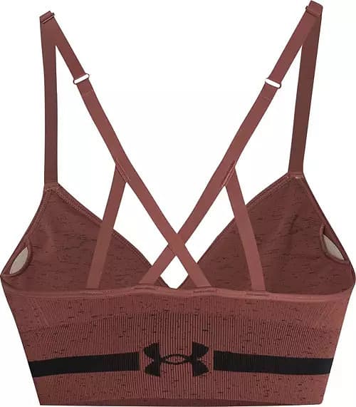 Product gallery image number 2 for product UA Seamless Low Long Heather Sports Bra - Women's