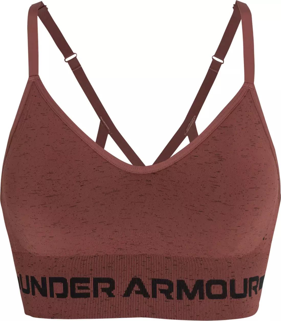 Product gallery image number 1 for product UA Seamless Low Long Heather Sports Bra - Women's