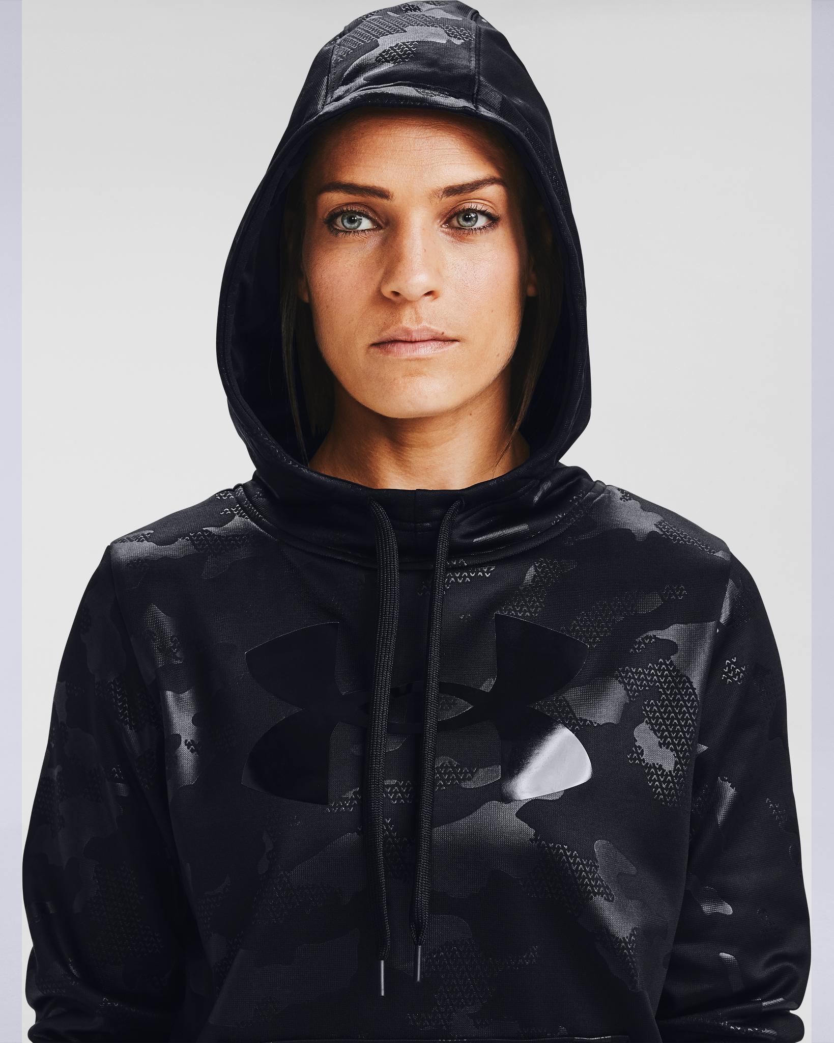 Product gallery image number 3 for product Armour Fleece® Big Logo Camo Shine Hoodie - Women's