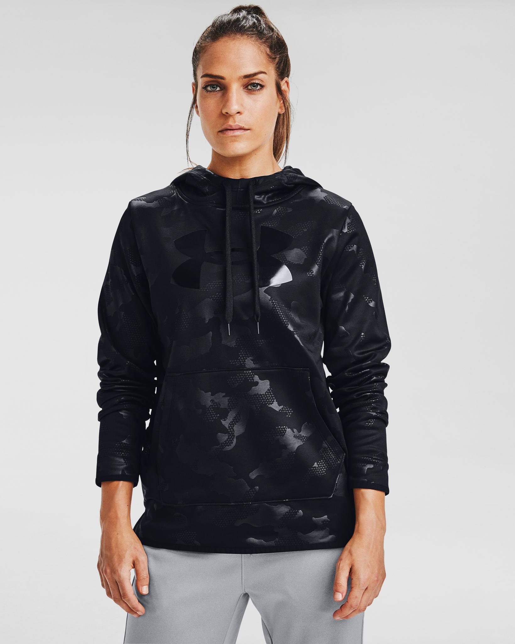 Product gallery image number 1 for product Armour Fleece® Big Logo Camo Shine Hoodie - Women's