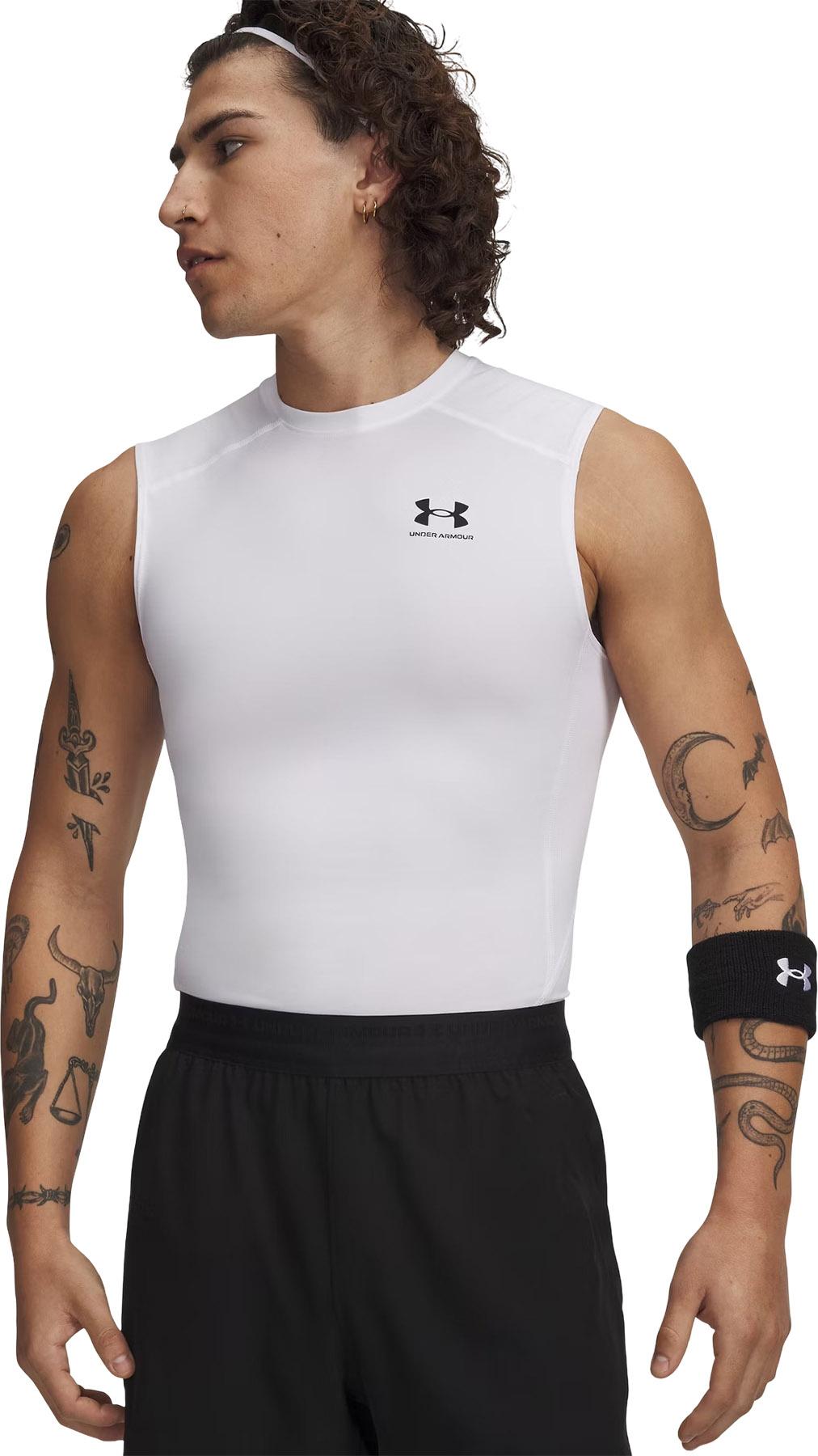 Product gallery image number 4 for product HeatGear Compression Sleeveless Base Layer Top - Men's