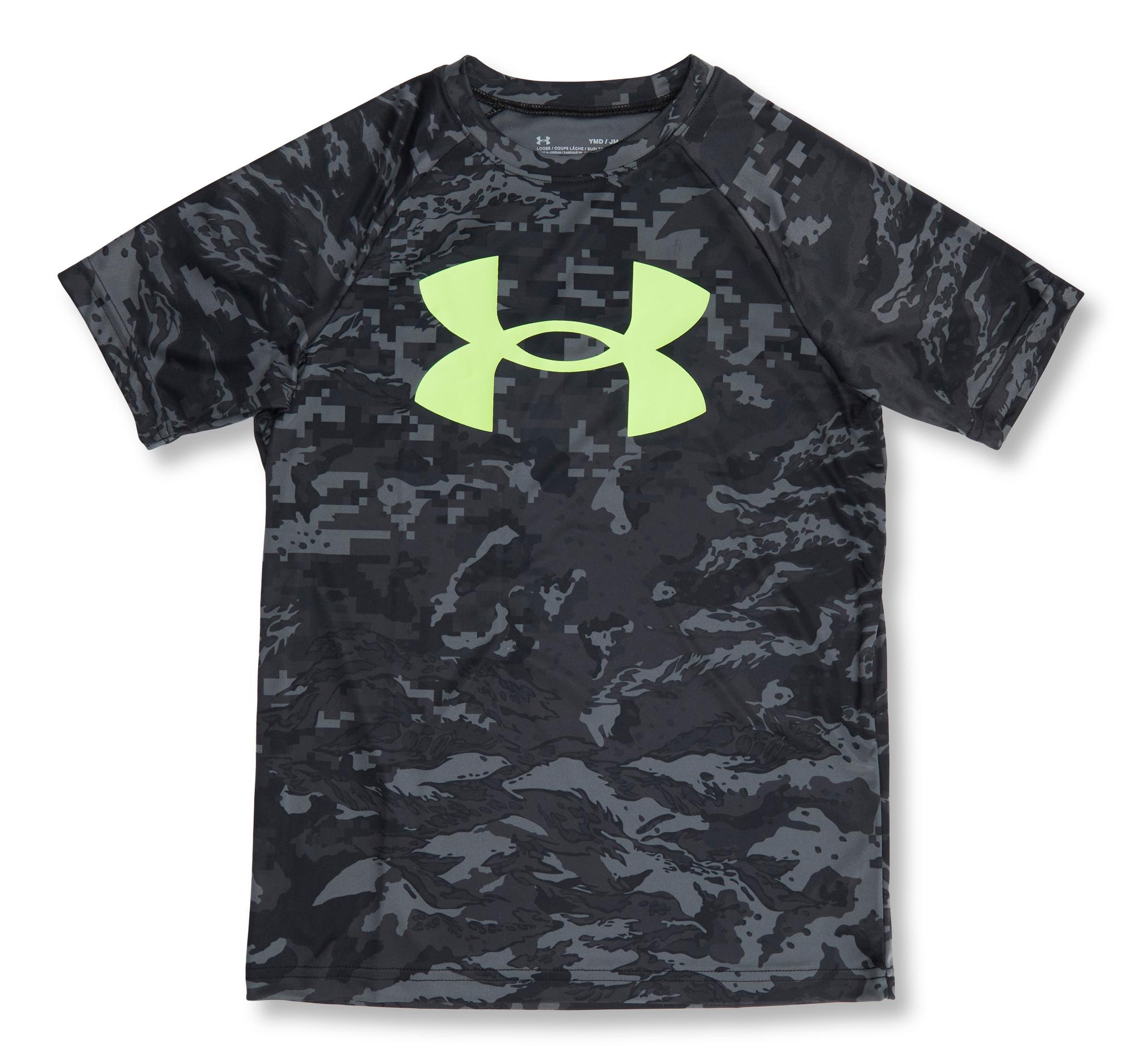 Product gallery image number 1 for product Tech Big Logo Printed Short Sleeve Training T-Shirt - Boys