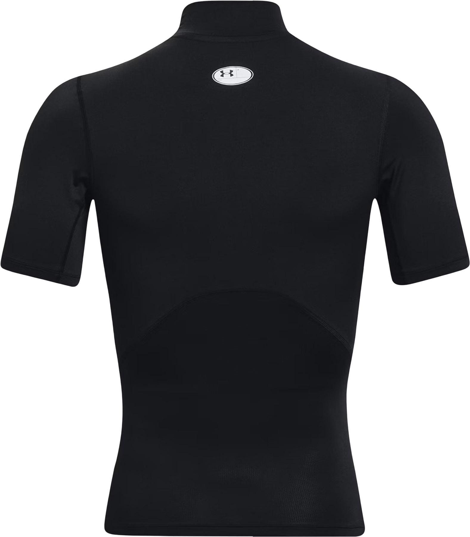 Product gallery image number 3 for product HeatGear Compression Short Sleeve Mock Neck Base Layer Top - Men's