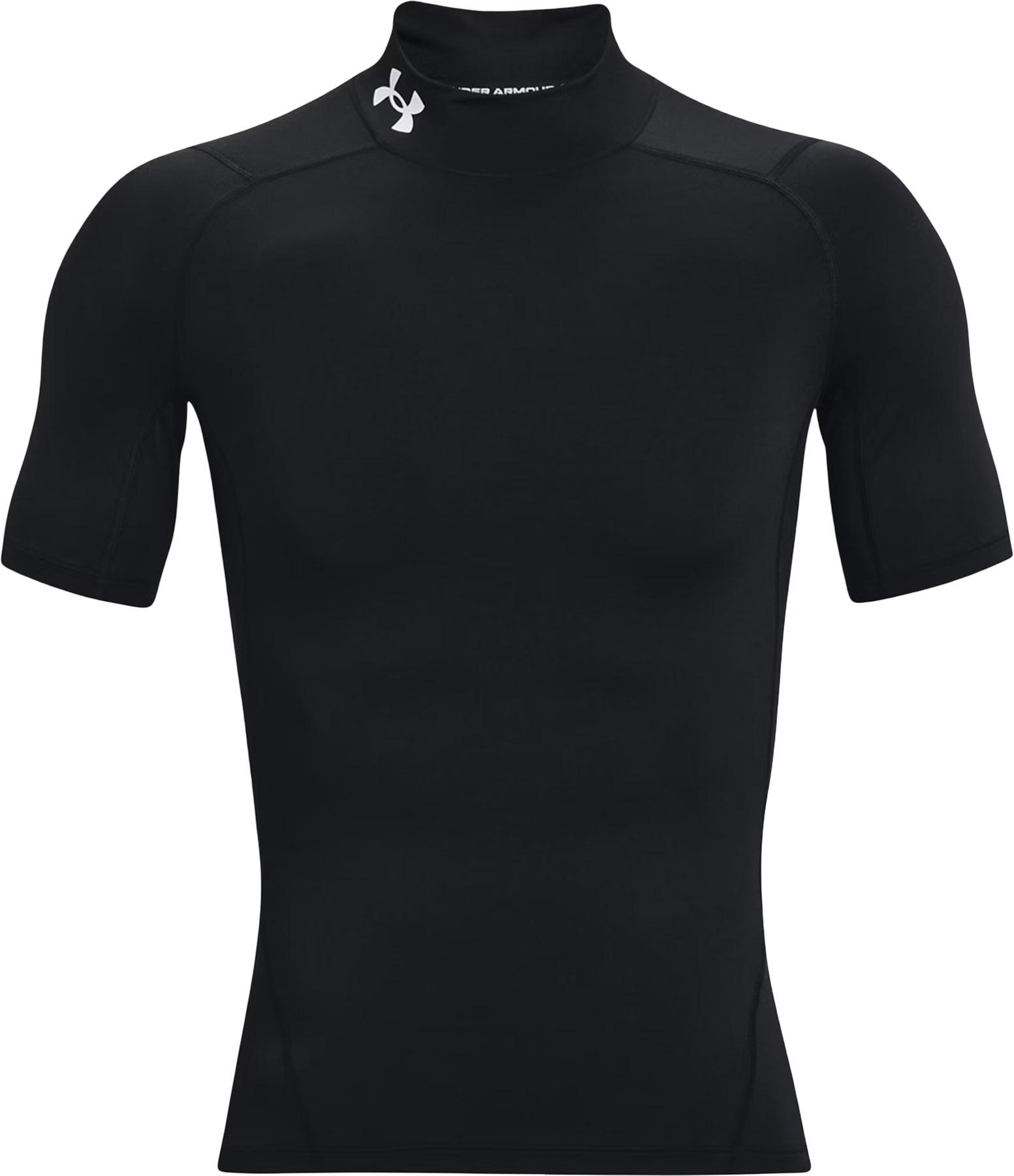Product image for HeatGear Compression Short Sleeve Mock Neck Base Layer Top - Men's