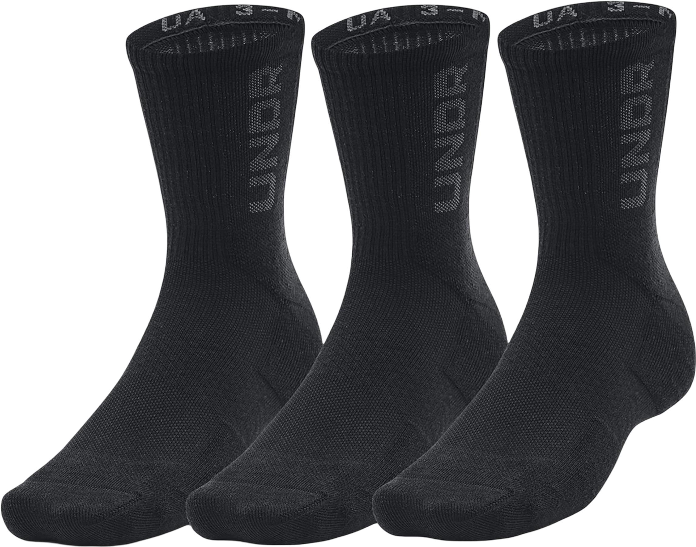 Product gallery image number 1 for product UA 3-Maker 3-Pack Mid-Crew Socks - Unisex