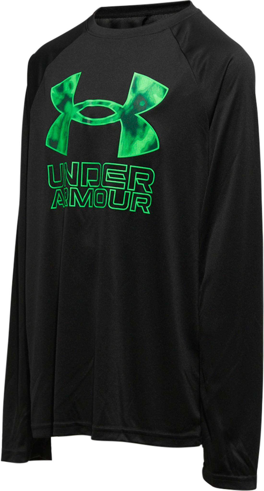 Numéro de l'image de la galerie de produits 4 pour le produit Haut à manches longues avec imprimé UA Tech Hybrid - Garçon