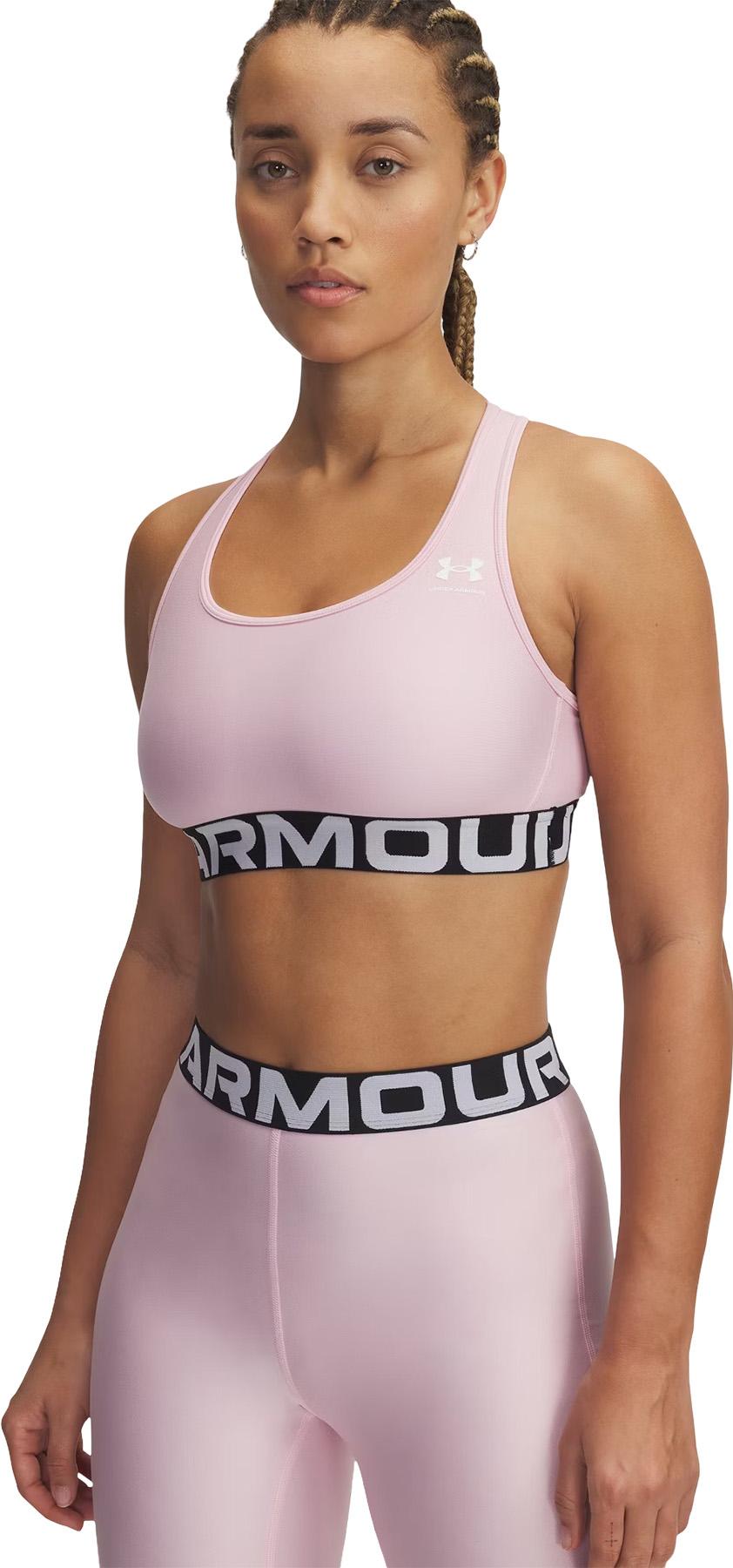 Product image for UA HeatGear Armour Mid Branded Sports Bra - Women's