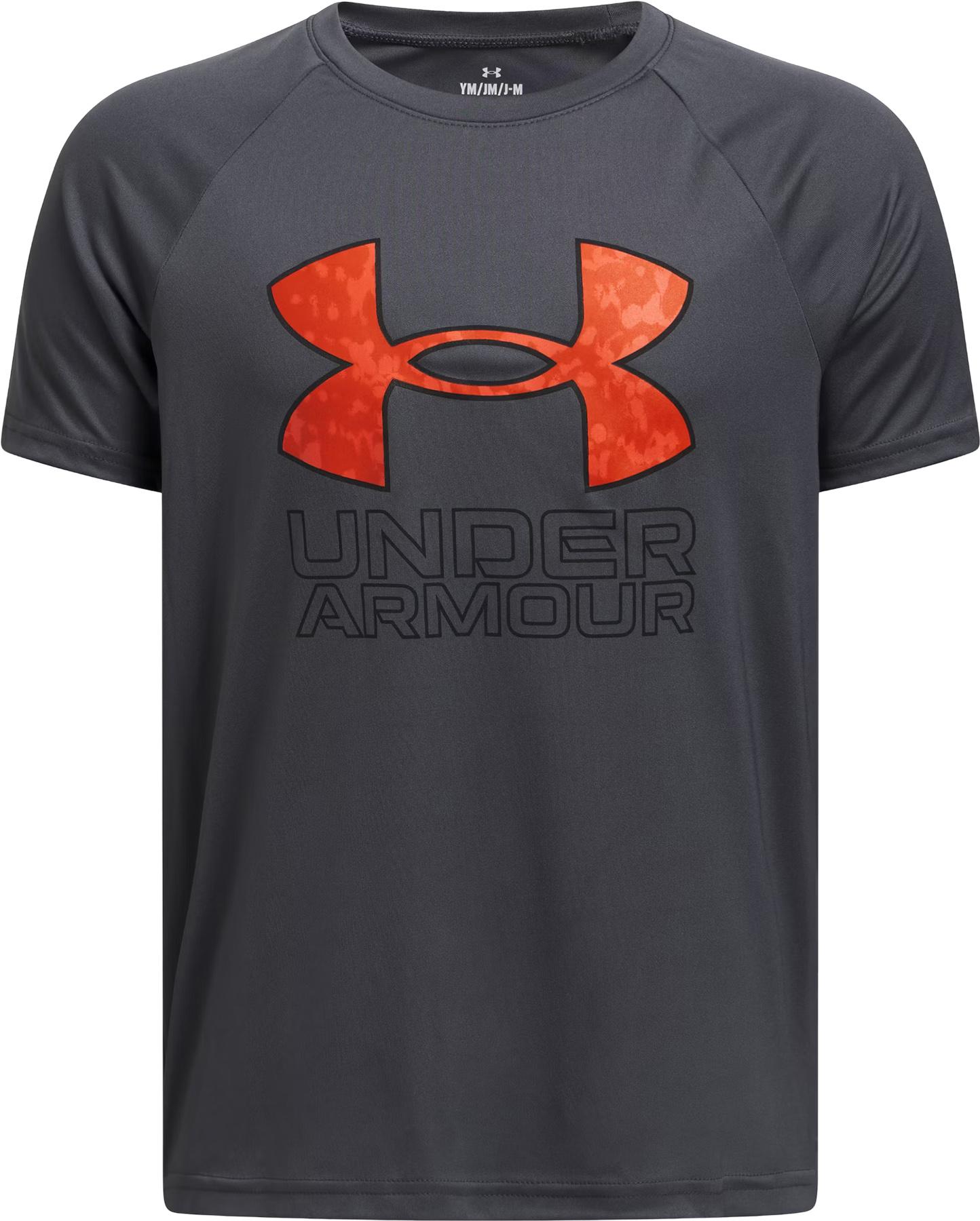 Product gallery image number 1 for product UA Tech Hybrid Print Short Sleeve T-Shirt - Boys