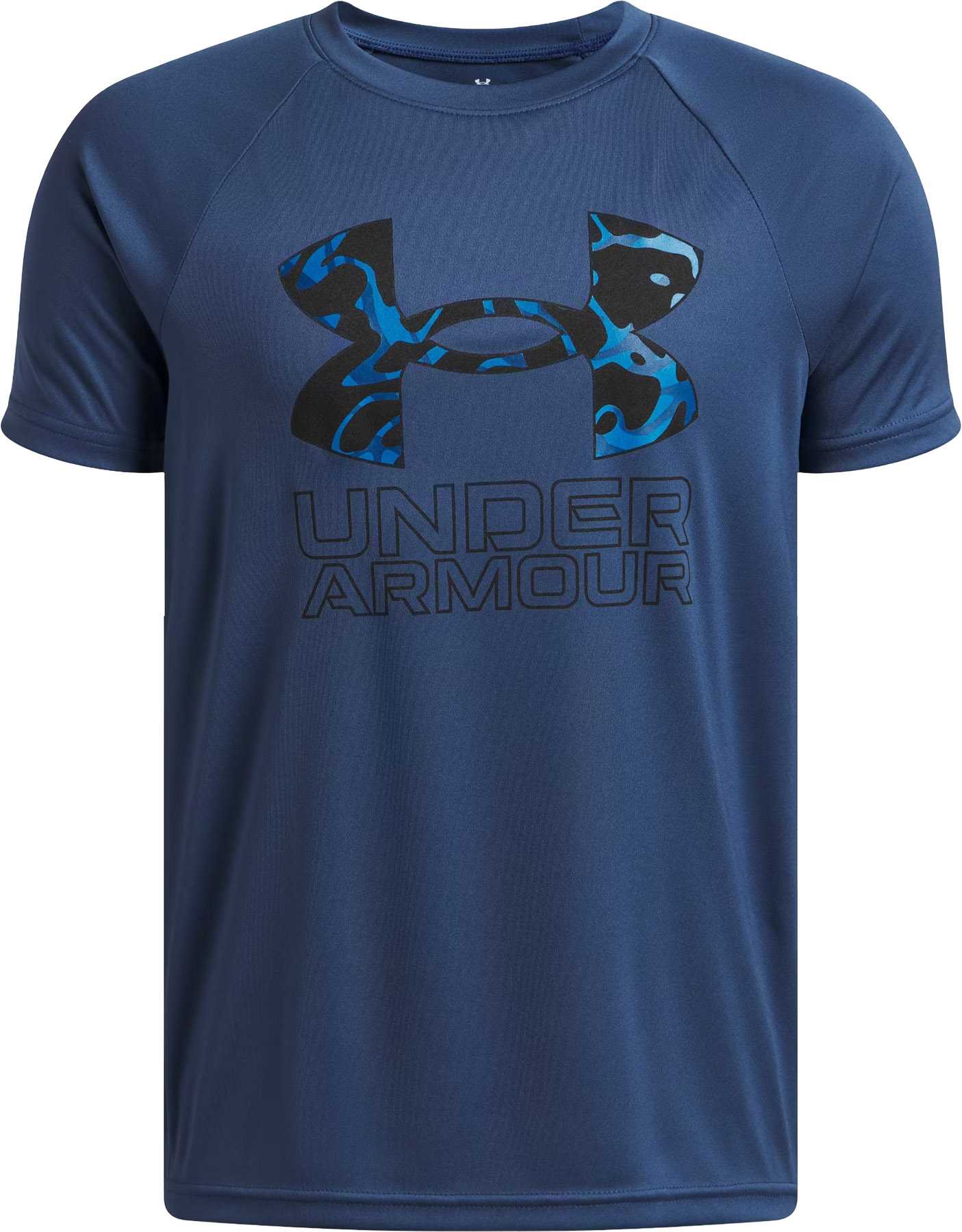 Product image for UA Tech Hybrid Print Short Sleeve T-Shirt - Boys