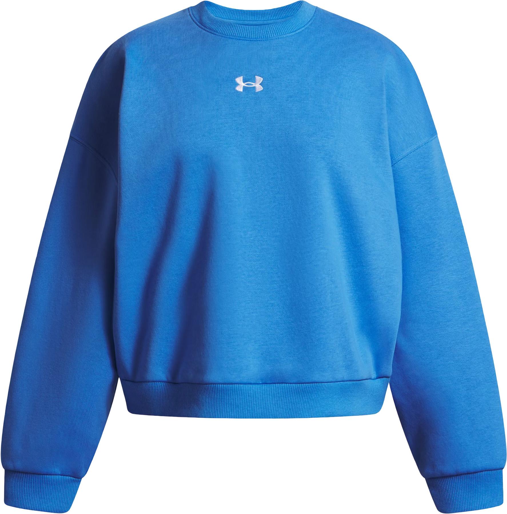 Product image for UA Rival Fleece Oversized Crewneck Sweatshirt - Girls
