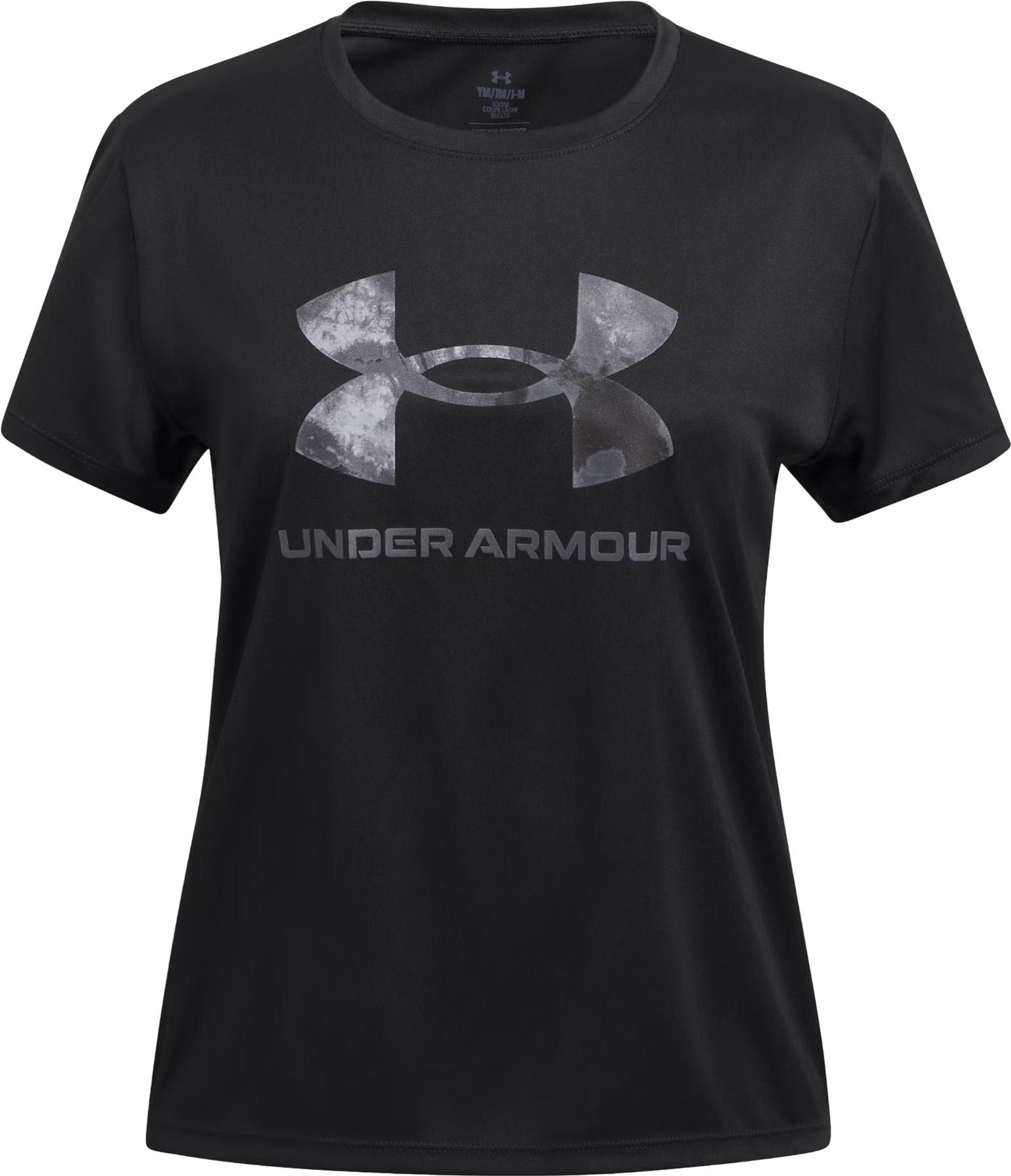 Product gallery image number 1 for product UA Tech Big Logo Print Short Sleeve T-Shirt - Girls