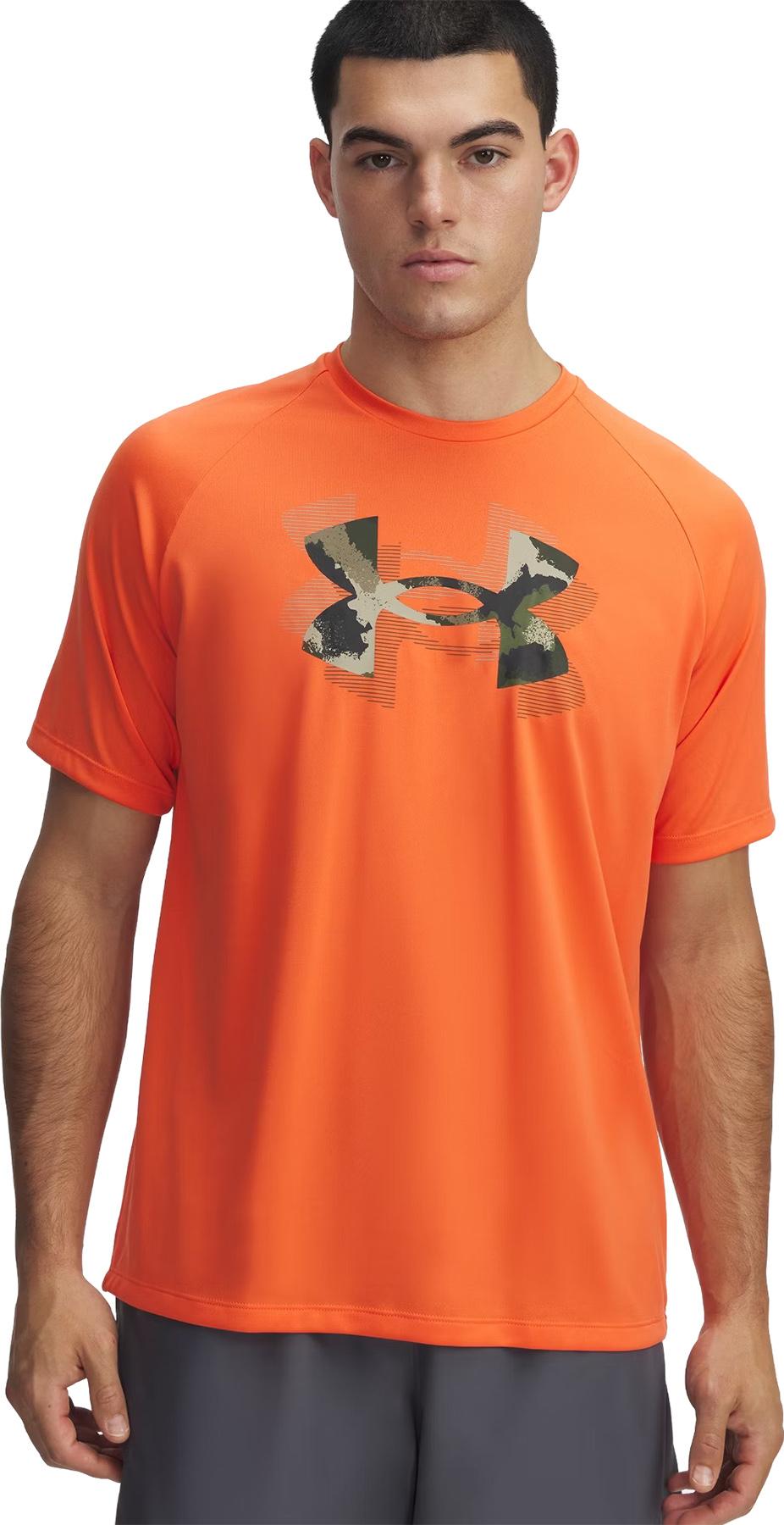 Product image for UA Tech Print Fill Short Sleeve T-Shirt - Men's