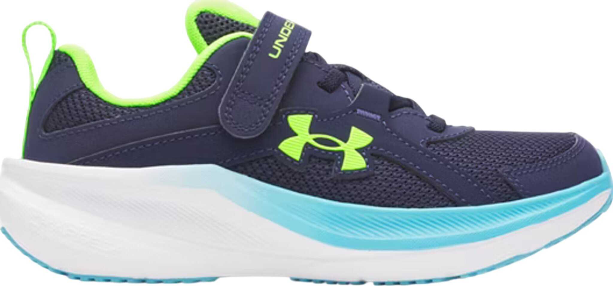 Midnight Navy - Blue Blur - Hyper Green