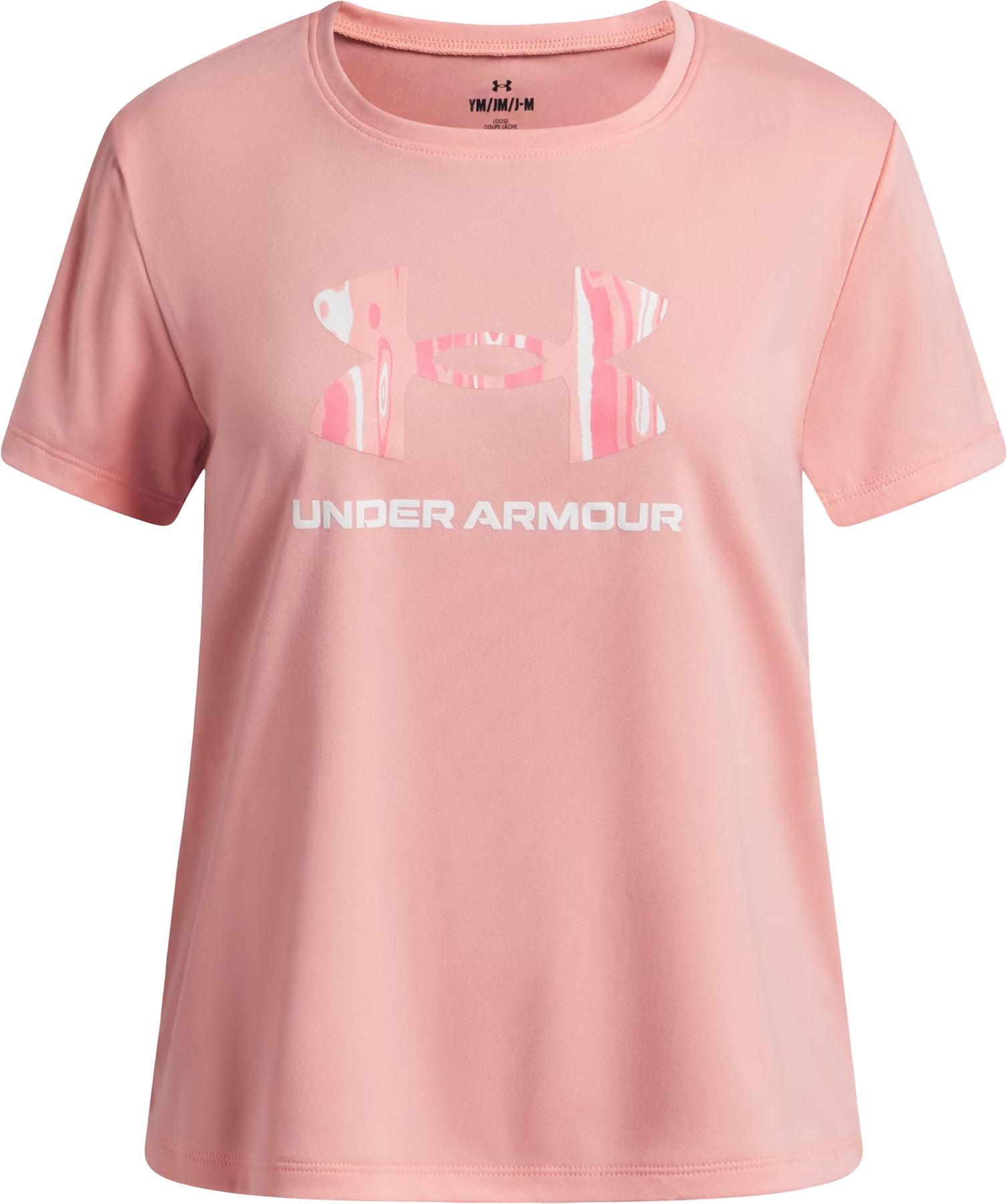 Product gallery image number 1 for product UA Tech Print Fill Graphic Short Sleeve T-Shirt - Girls