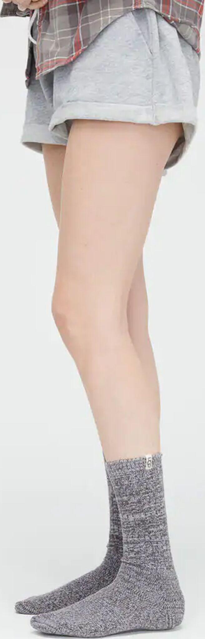 Product gallery image number 2 for product Rib Knit Slouchy Crew Sock - Women's