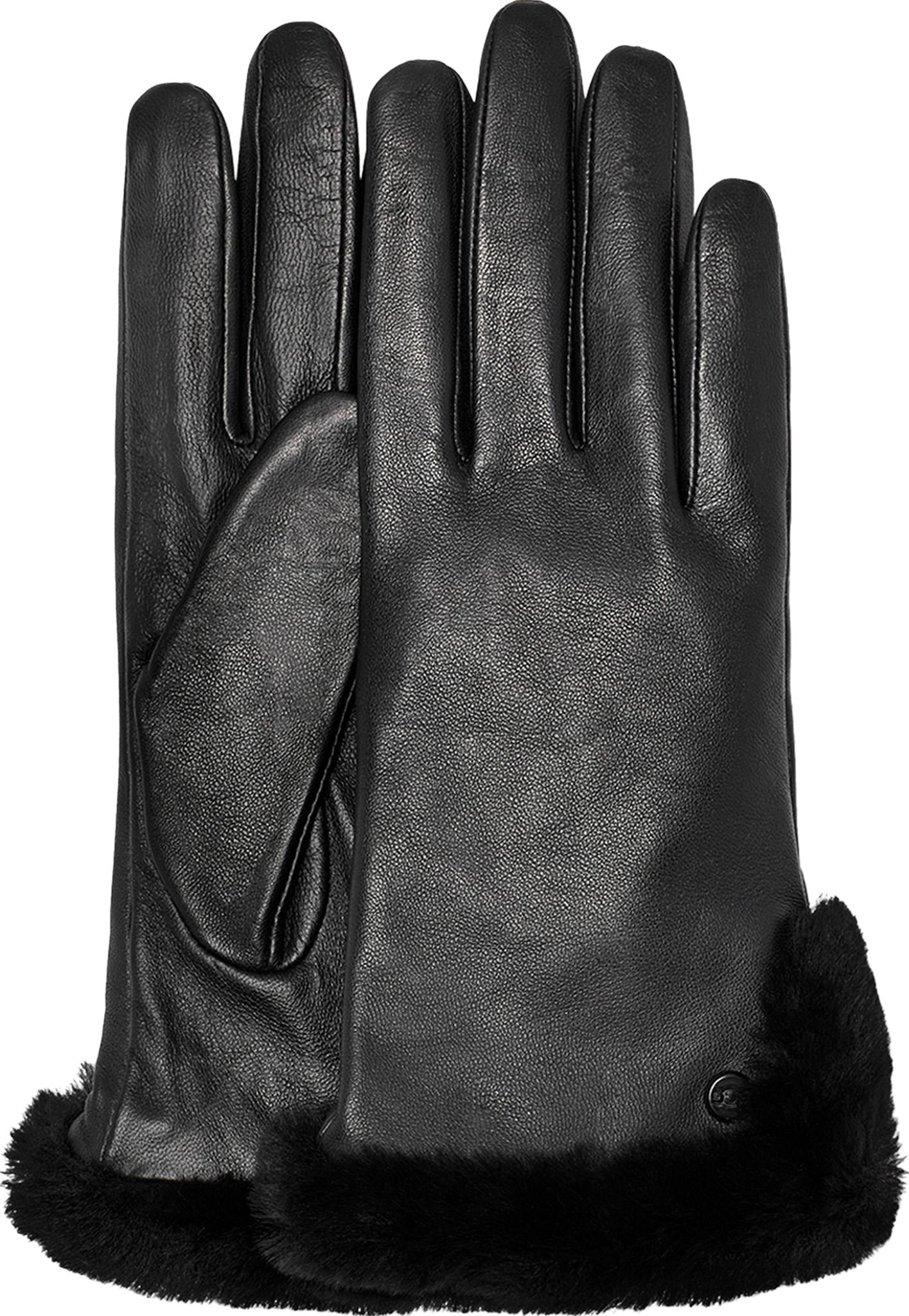 Numéro de l'image de la galerie de produits 2 pour le produit Gants fendu en cuir et peau de mouton - Femme