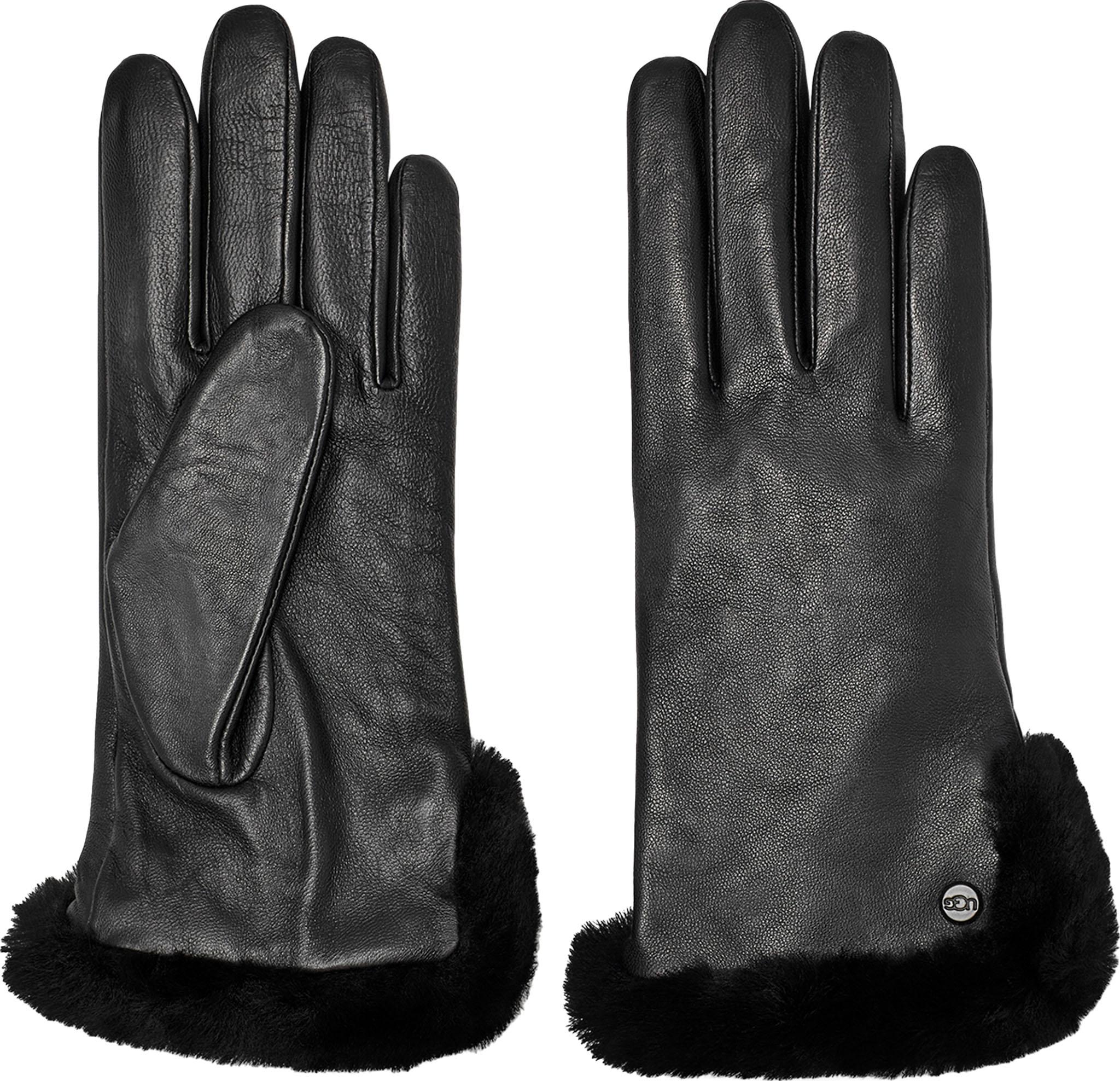 Numéro de l'image de la galerie de produits 1 pour le produit Gants fendu en cuir et peau de mouton - Femme