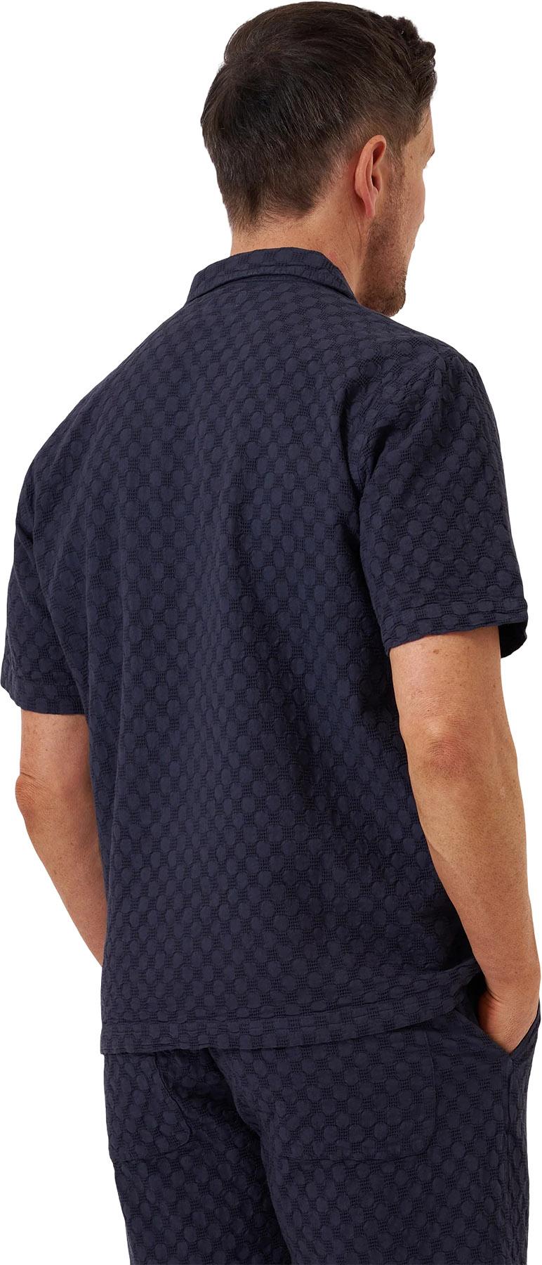 Product gallery image number 3 for product Chemise en tissu gaufré à pois Road - Homme