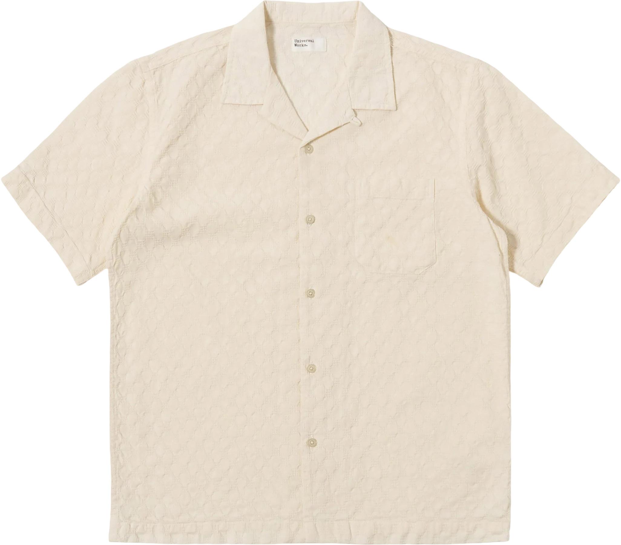 Product image for Chemise en tissu gaufré à pois Road - Homme