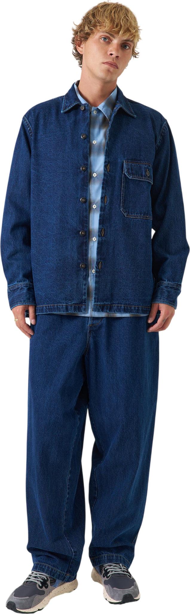 Product gallery image number 5 for product Fatigue Contrast Stitch Work Denim Shirt - Men's