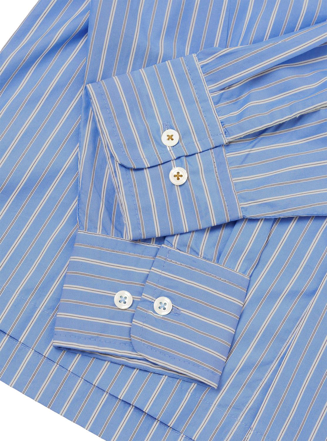 Numéro de l'image de la galerie de produits 4 pour le produit Chemise en coton compact recyclé à rayures Lucky - Homme