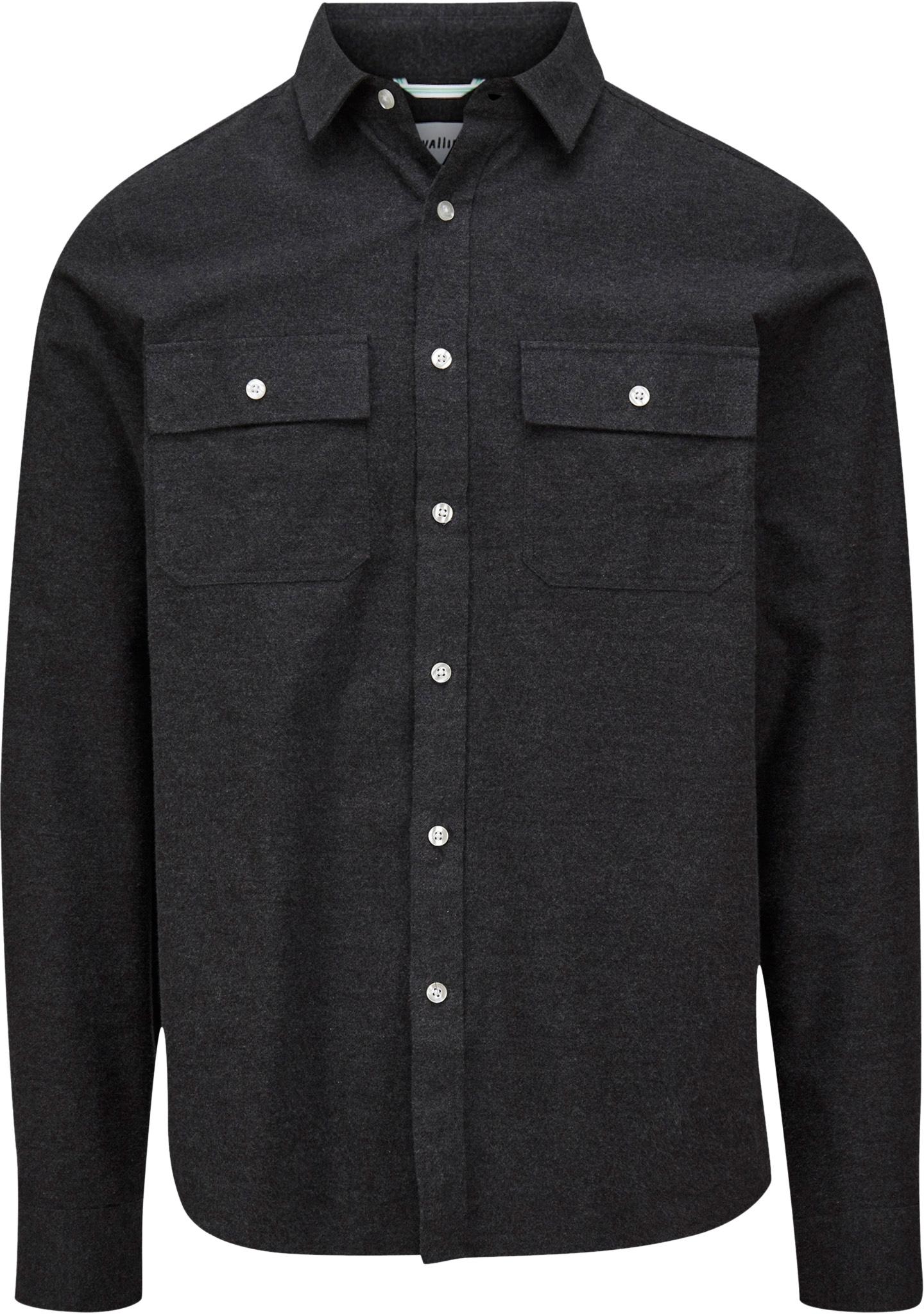 Product gallery image number 1 for product Hiroo Solid Flannel Shirt - Men's