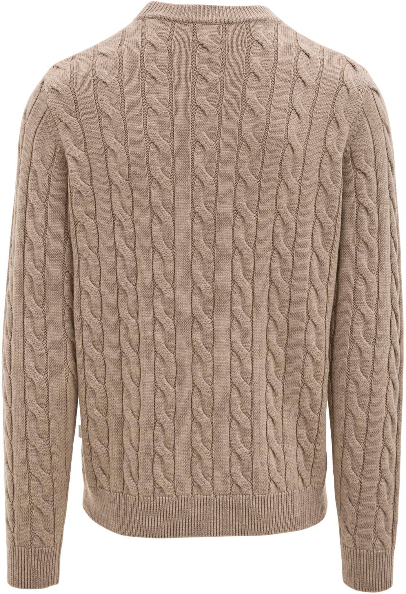 Product gallery image number 2 for product Dalston Midweight Merino Cable Knit Sweater - Unisex