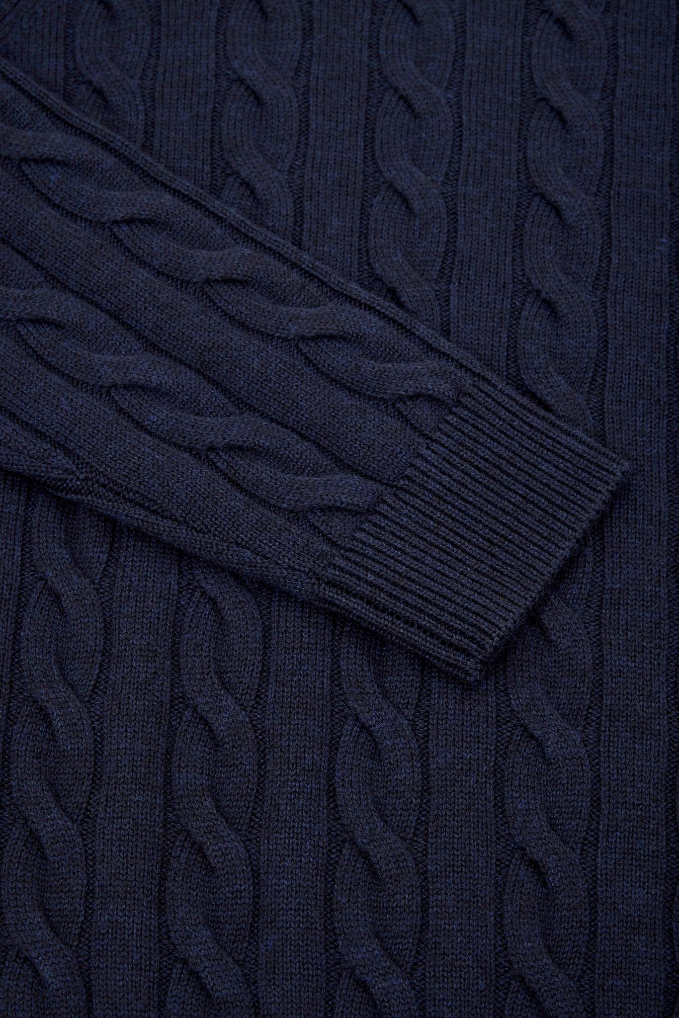 Product gallery image number 3 for product Dalston Midweight Merino Cable Knit Sweater - Unisex