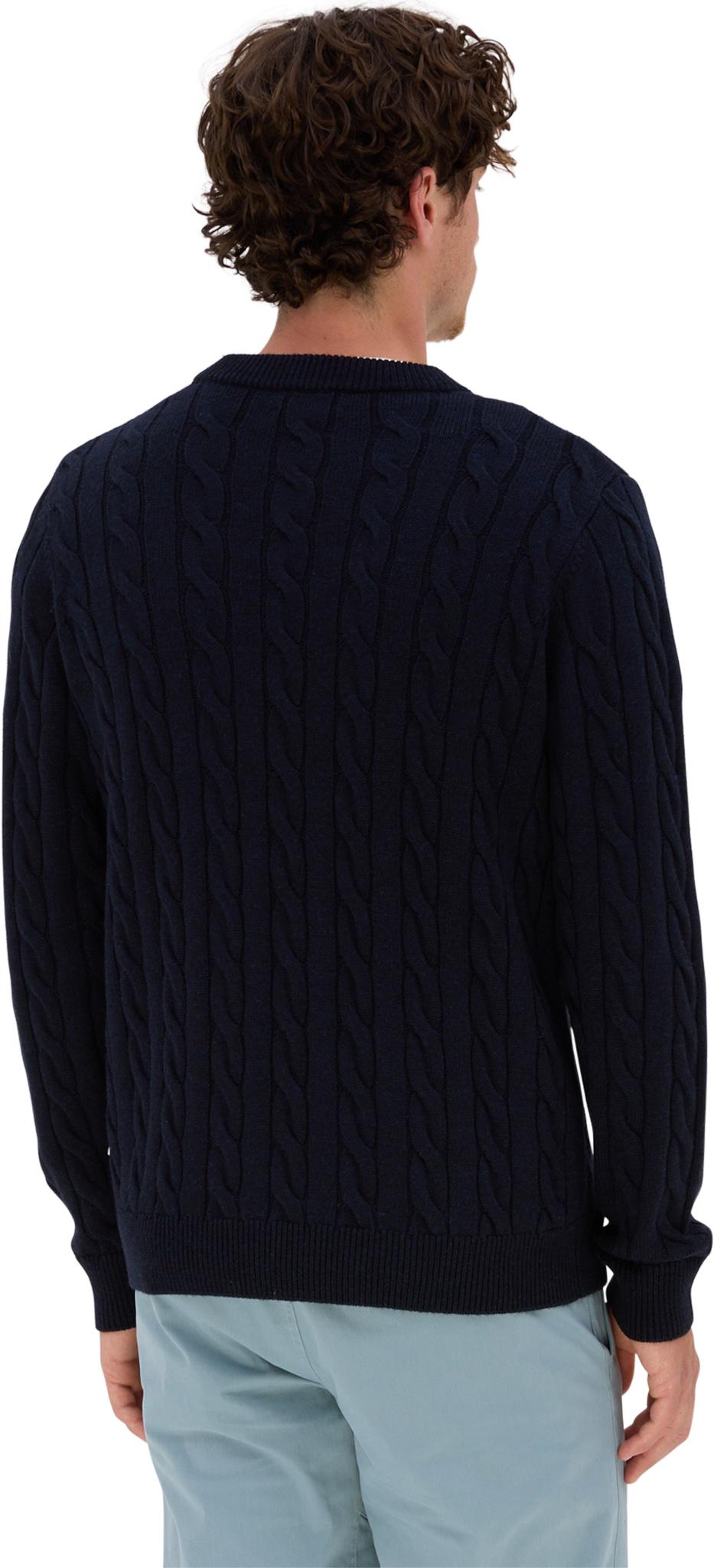 Product gallery image number 5 for product Dalston Midweight Merino Cable Knit Sweater - Unisex