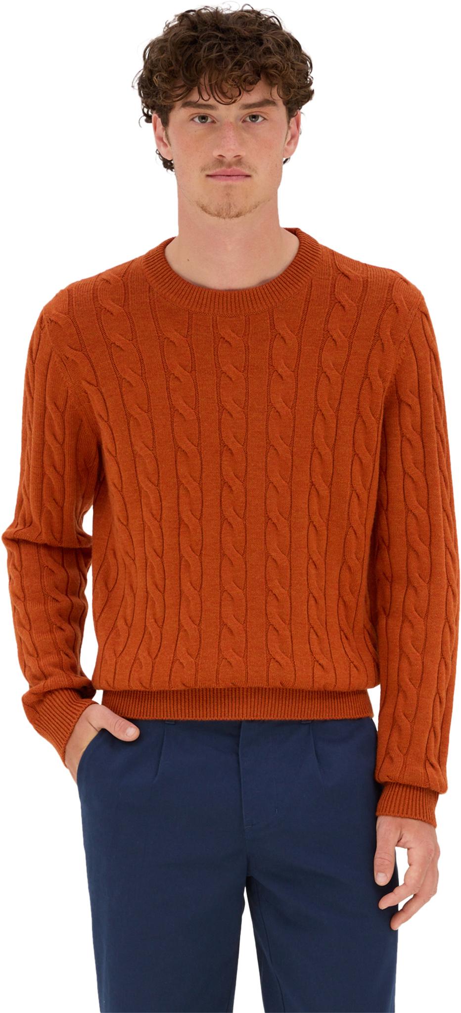 Product gallery image number 4 for product Chandail mi-épais torsadé en mérinos Dalston - Unisexe