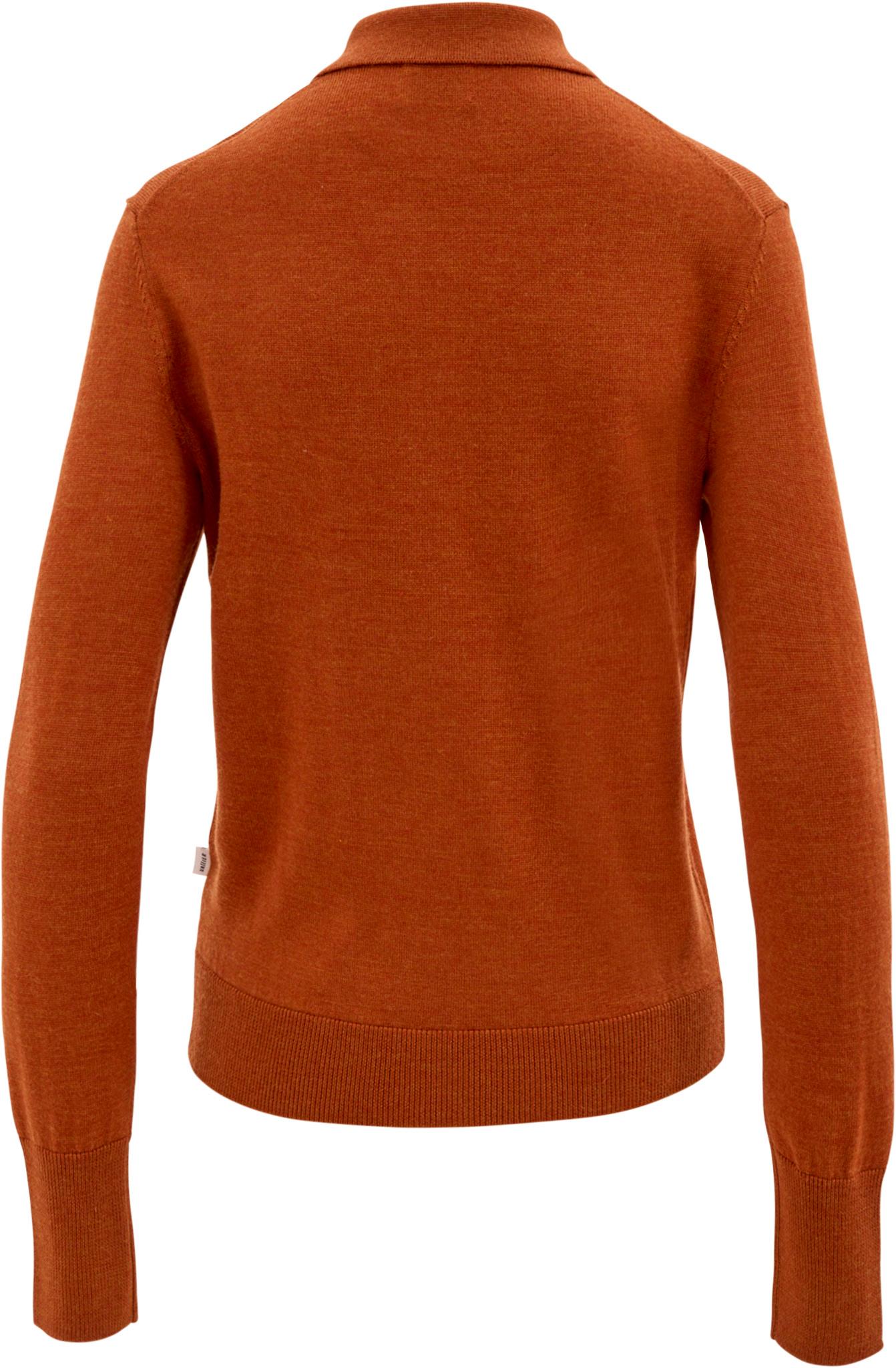 Product gallery image number 3 for product Polo léger à manches longues en mérinos Alvalade - Femme