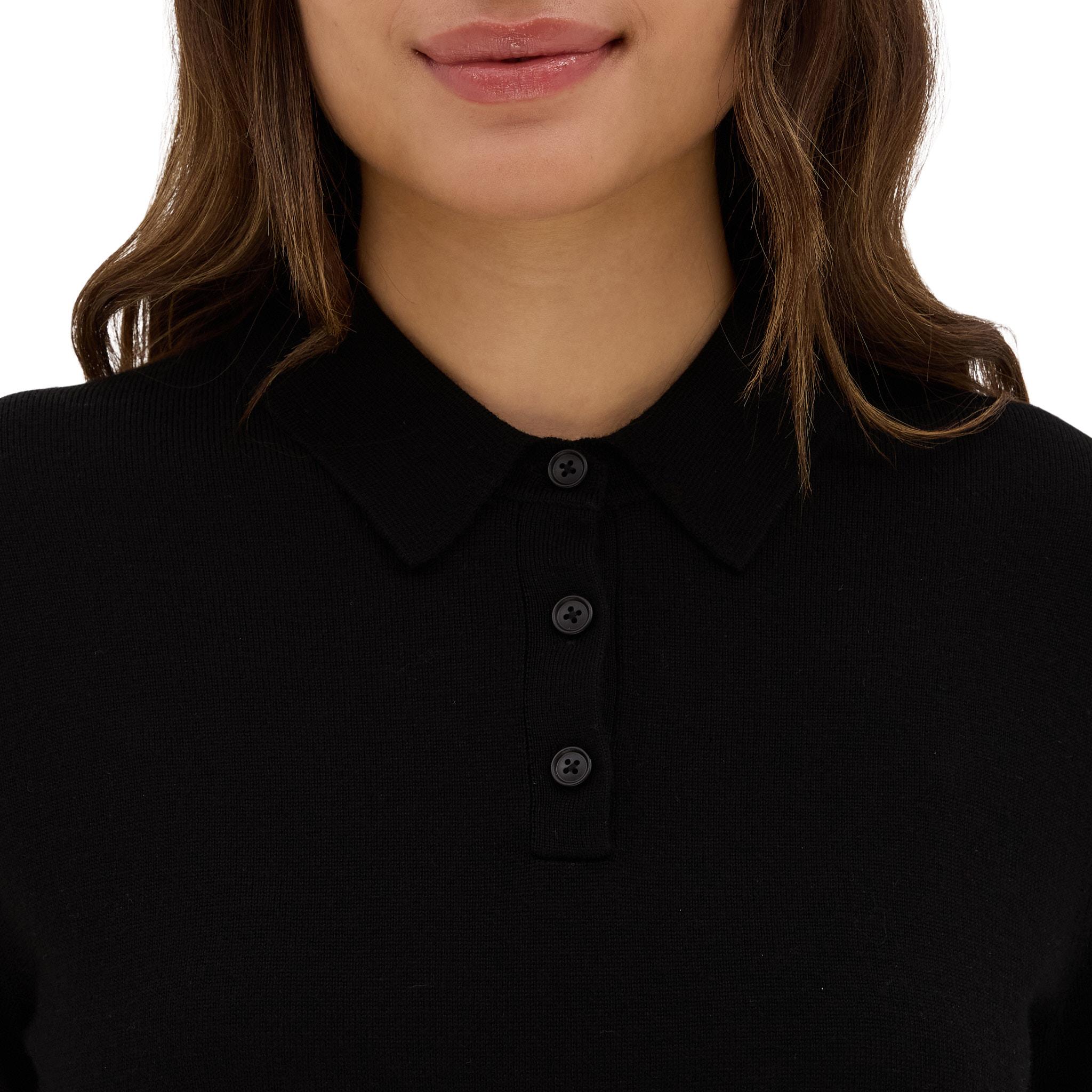 Product gallery image number 3 for product Alvalade Lightweight Long-Sleeve Merino Knit Polo - Women's