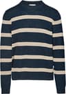 Couleur: Dark Navy - Oat Stripe