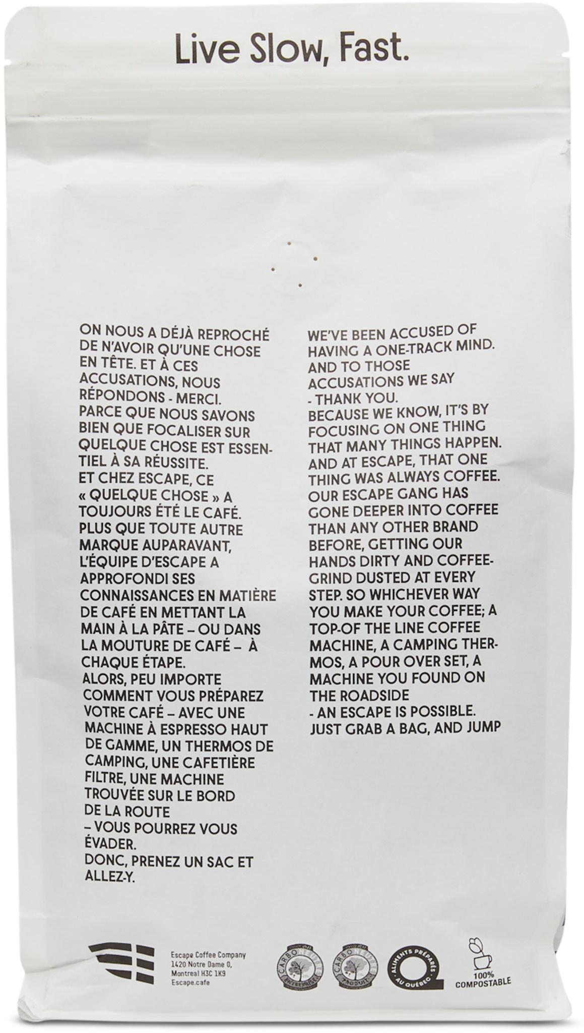 Product gallery image number 3 for product Vallier x Escape Café Cerrado Coffee Bag - 900g