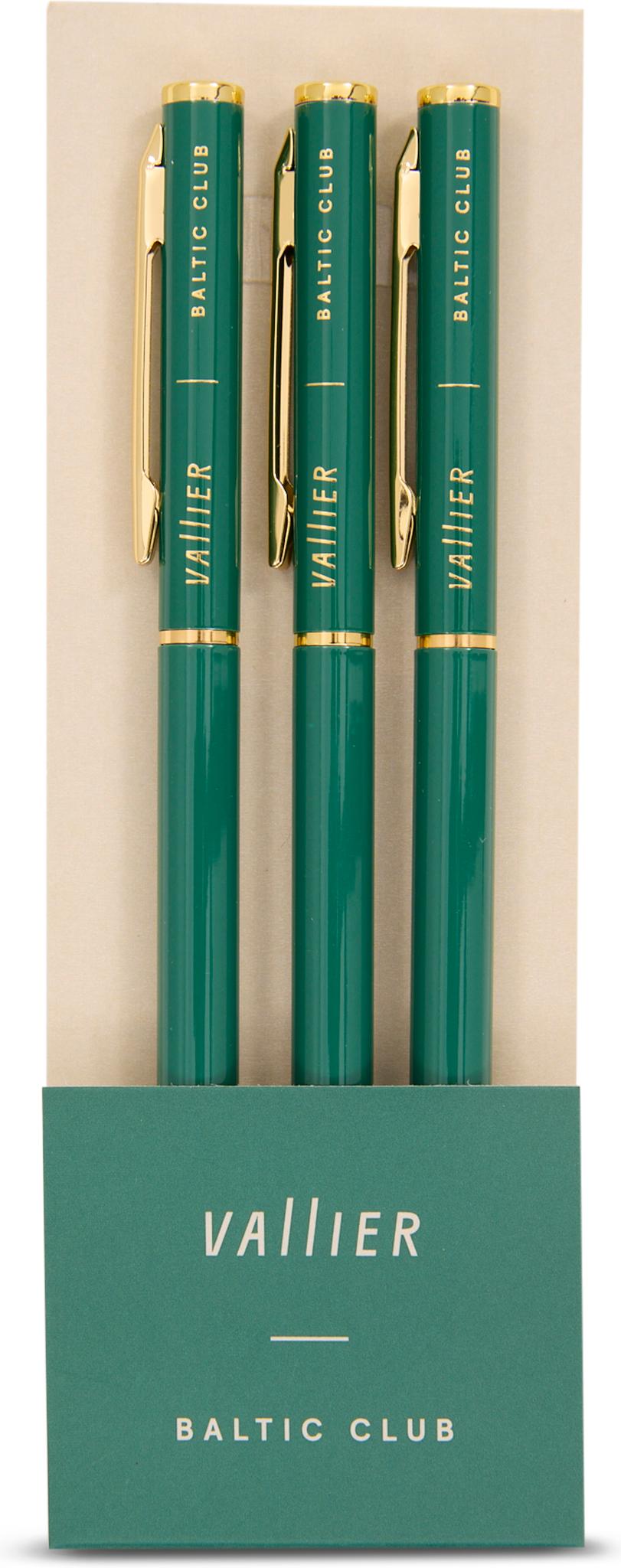 Product gallery image number 4 for product Vallier x Baltic Club Ballpoint Pen Set - 3-pack - Unisex