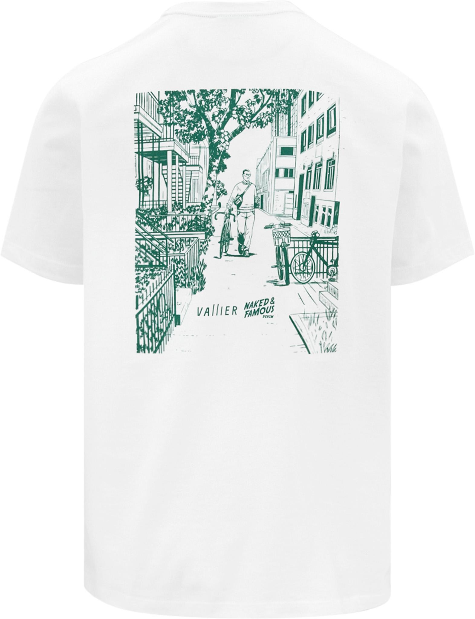 Product gallery image number 2 for product Vallier x Naked and Famous Nakano Organic Cotton Printed T-Shirt - Unisex