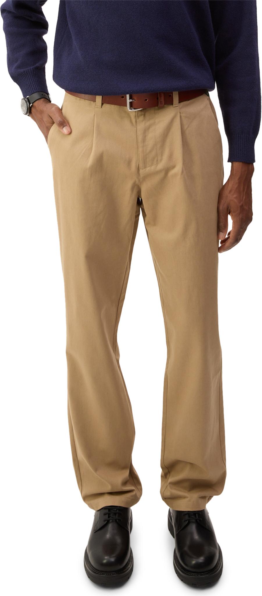 Product gallery image number 7 for product Plaka Straight Leg Pleated Twill Pants - Men's