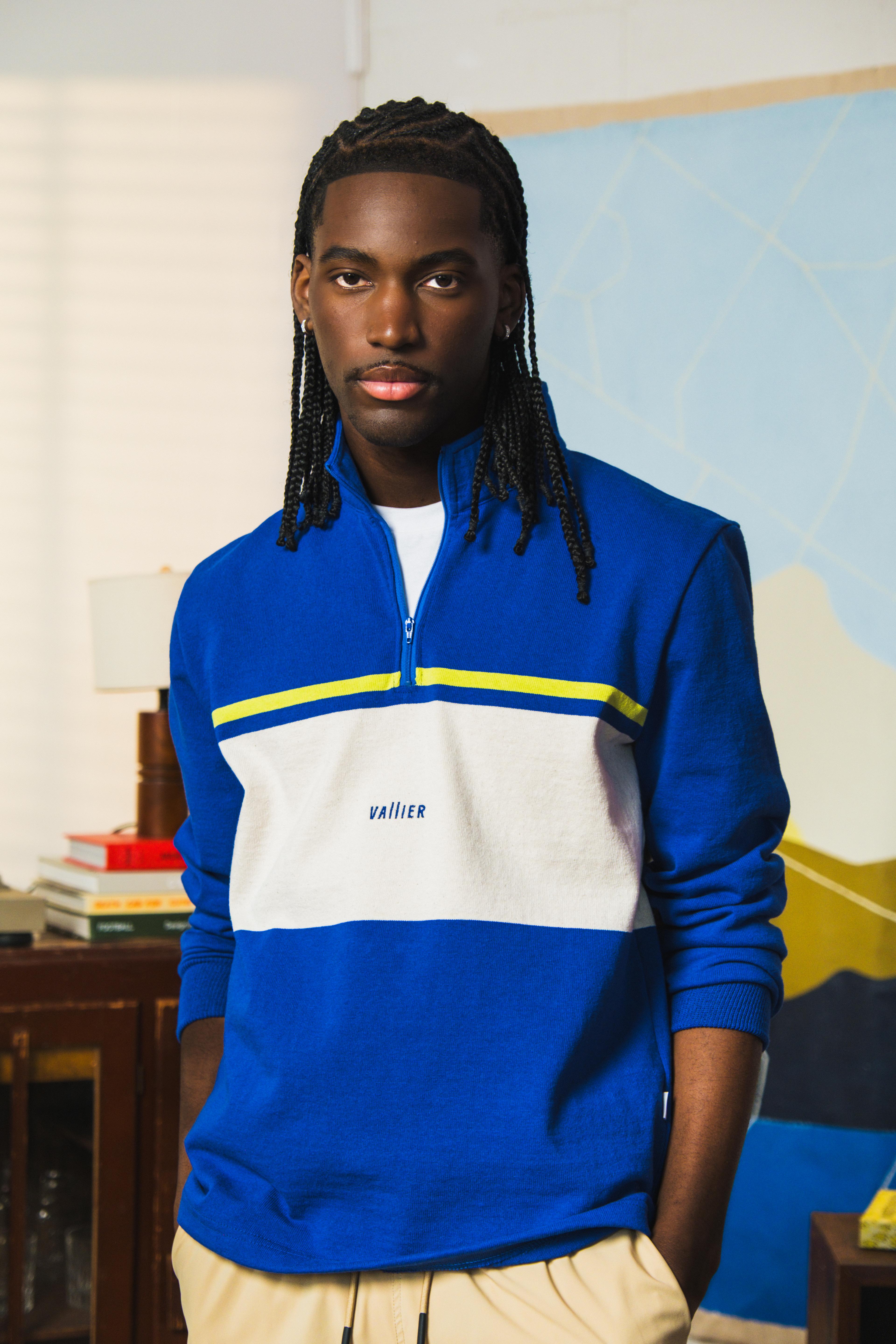 Product gallery image number 5 for product Vallier x Barbarian Ikoyi 1/4 Zip Rugby Shirt - Unisex