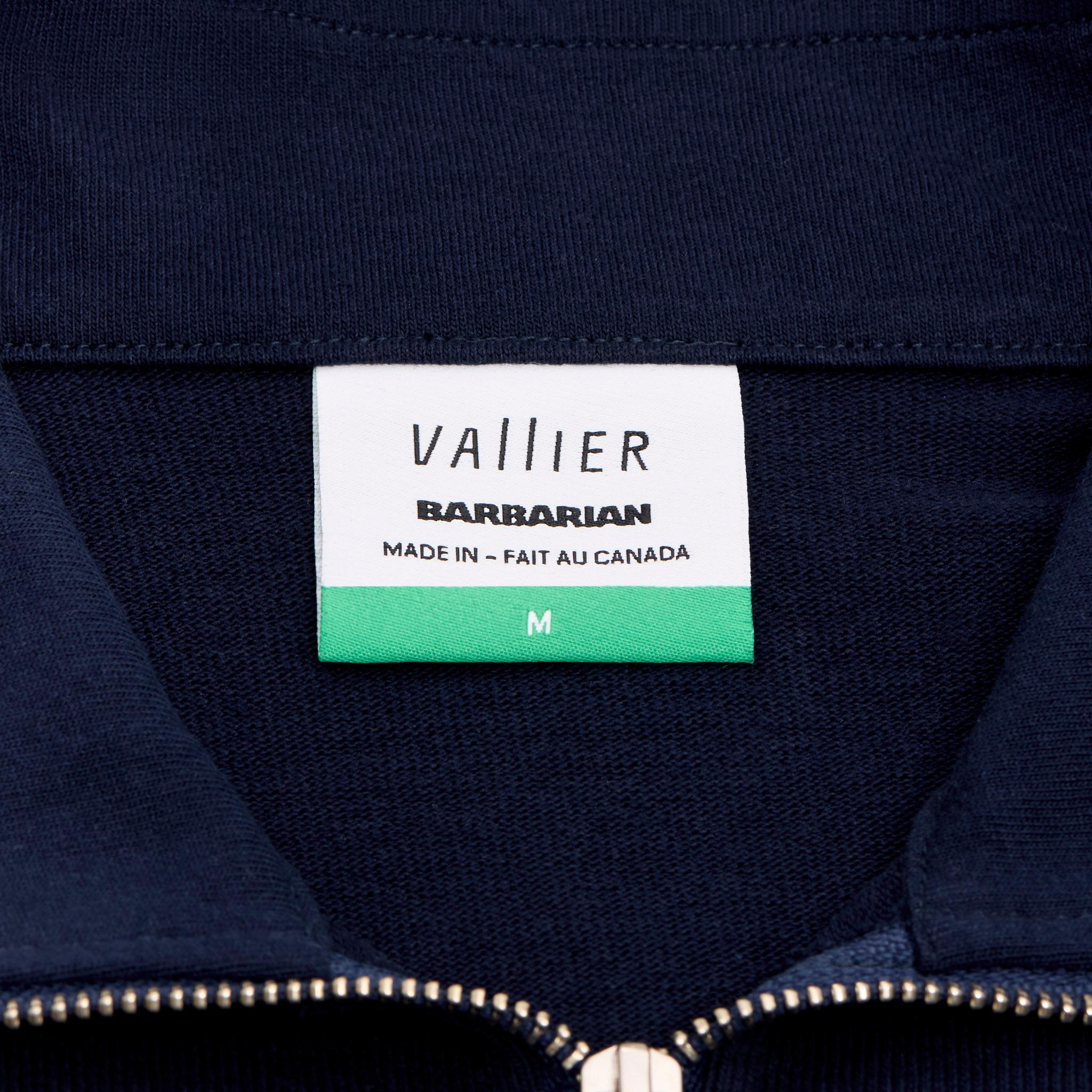 Product gallery image number 3 for product Vallier x Barbarian Ikoyi 1/4 Zip Rugby Shirt - Unisex