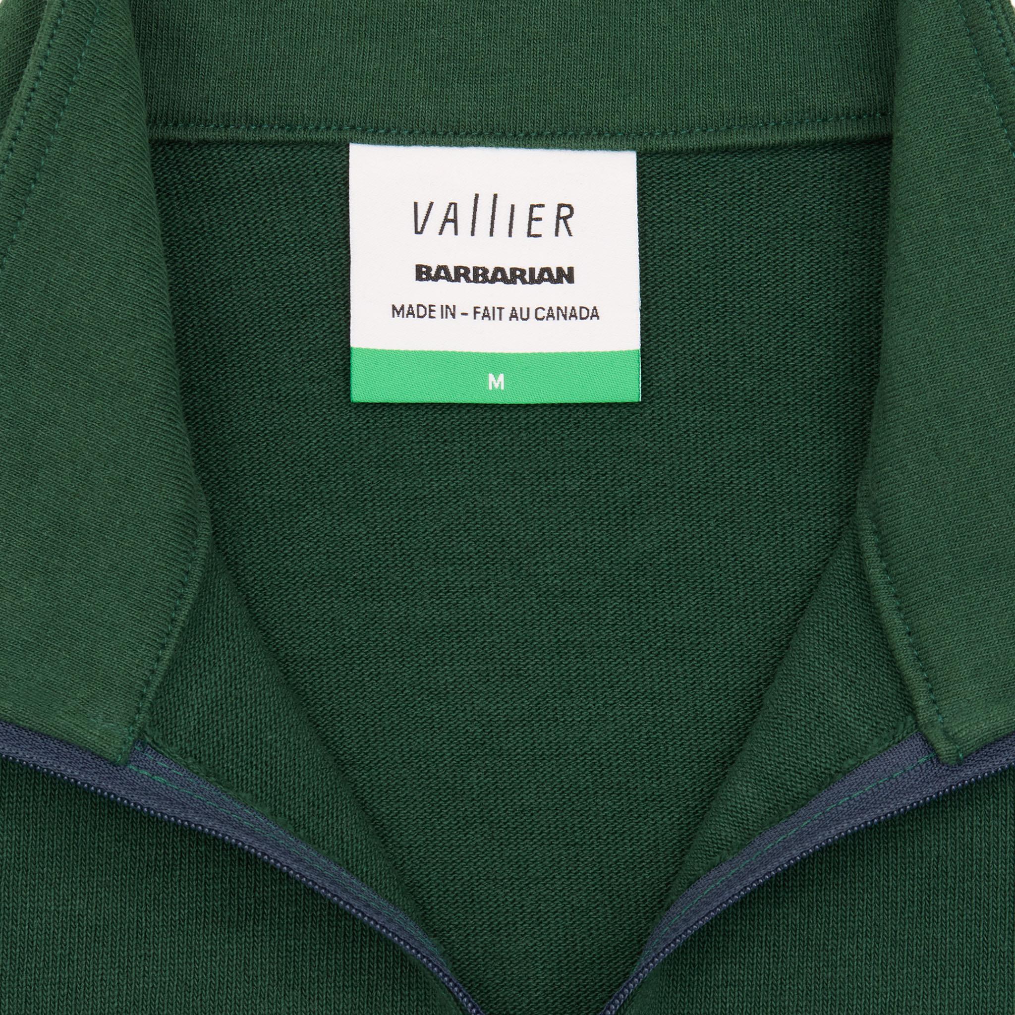 Product gallery image number 4 for product Vallier x Barbarian Ikoyi 1/4 Zip Rugby Shirt - Unisex