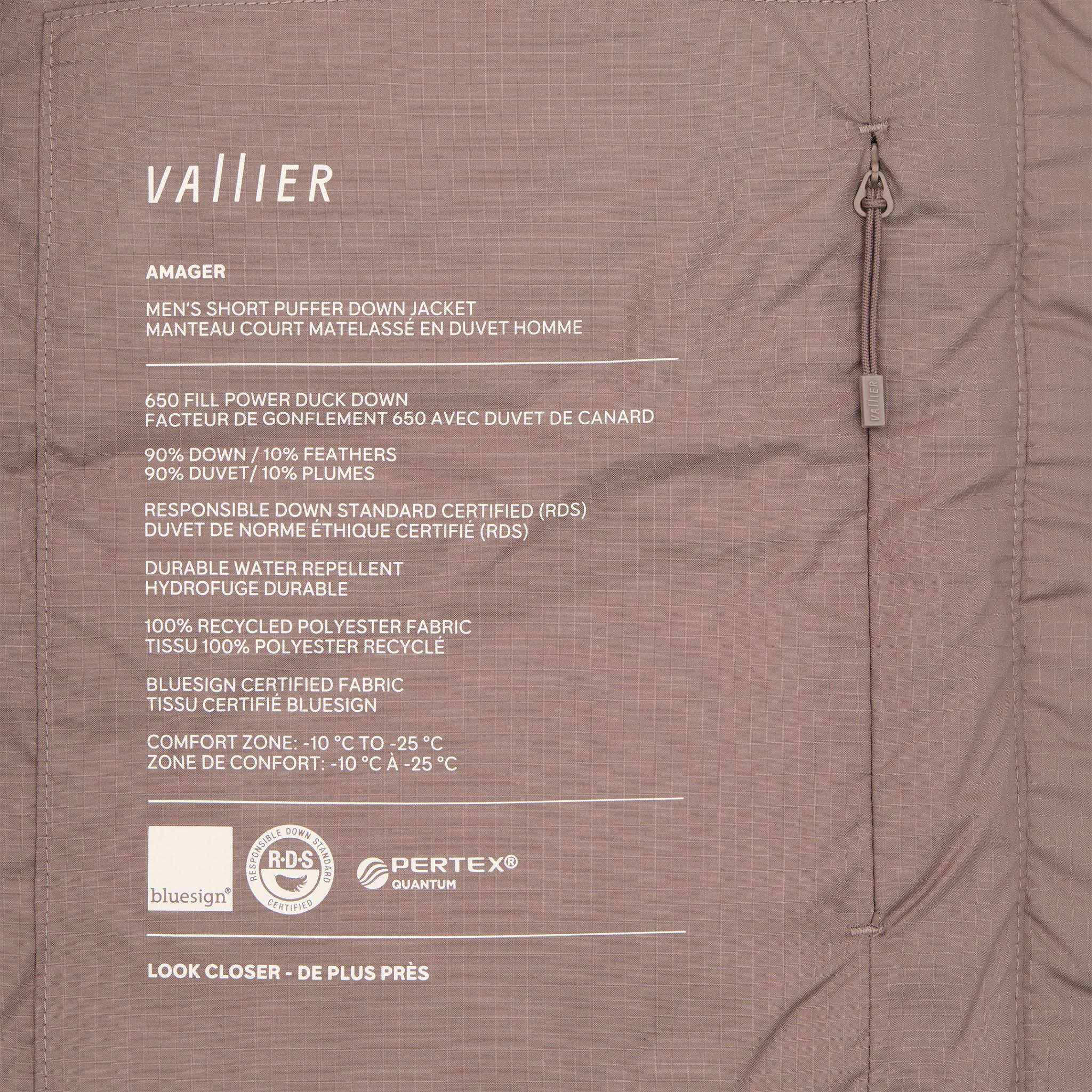 Product gallery image number 6 for product Amager Stowable Hood Short Puffer Down Jacket - Men's