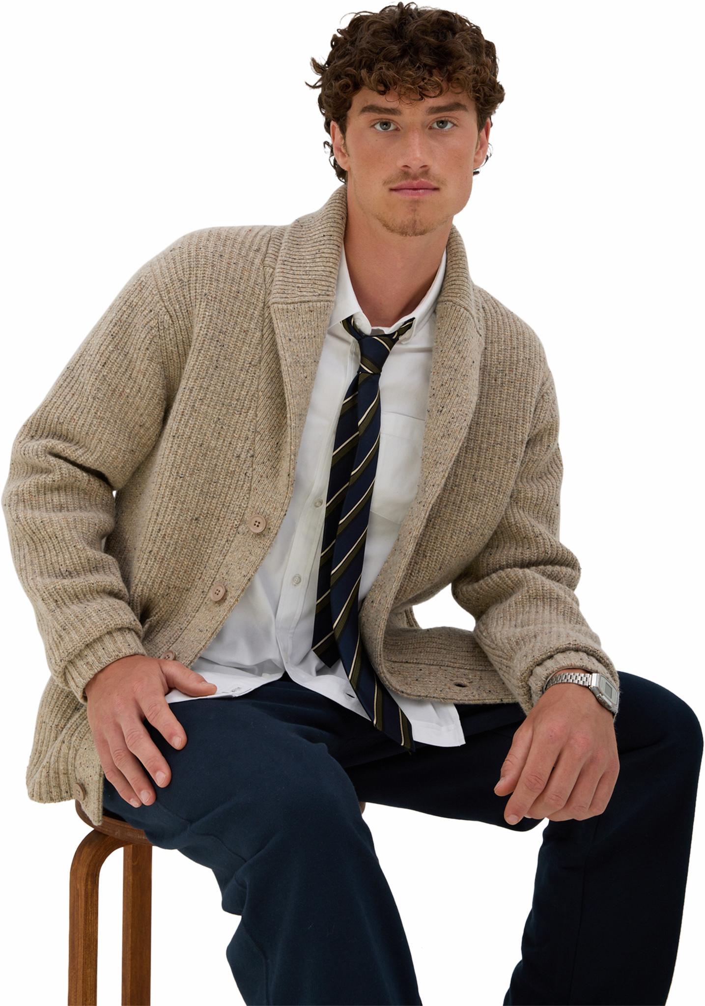 Product gallery image number 4 for product Moorish Tradition Midweight Merino Shawl Cardigan - Men's